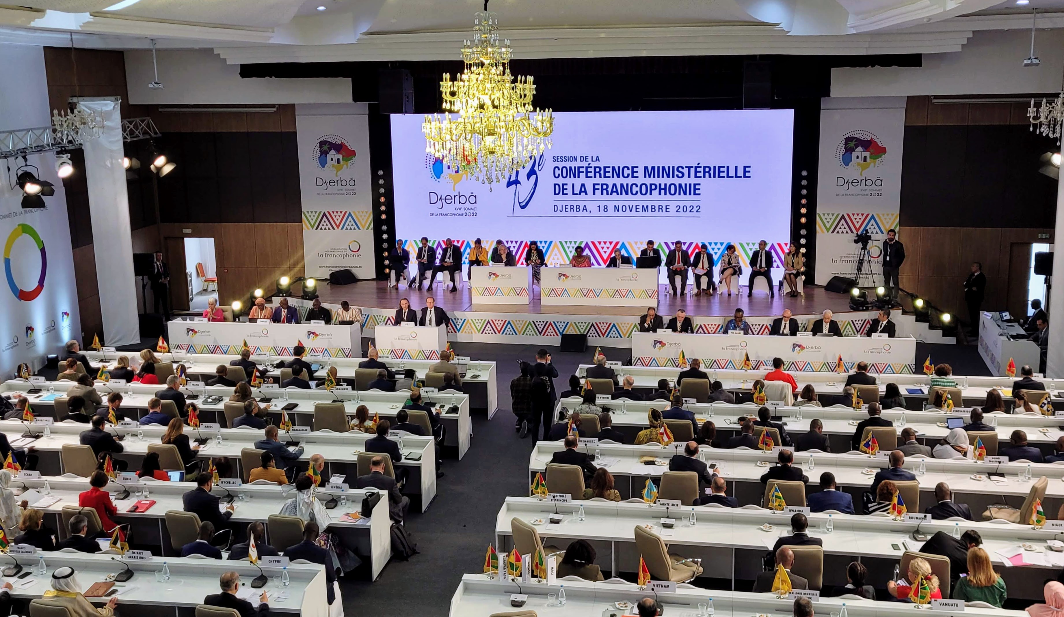 Ubach participa en la 43a Conferència ministerial de la Francofonia a Djerba, Tunísia amb més de 50 homòlegs d’arreu