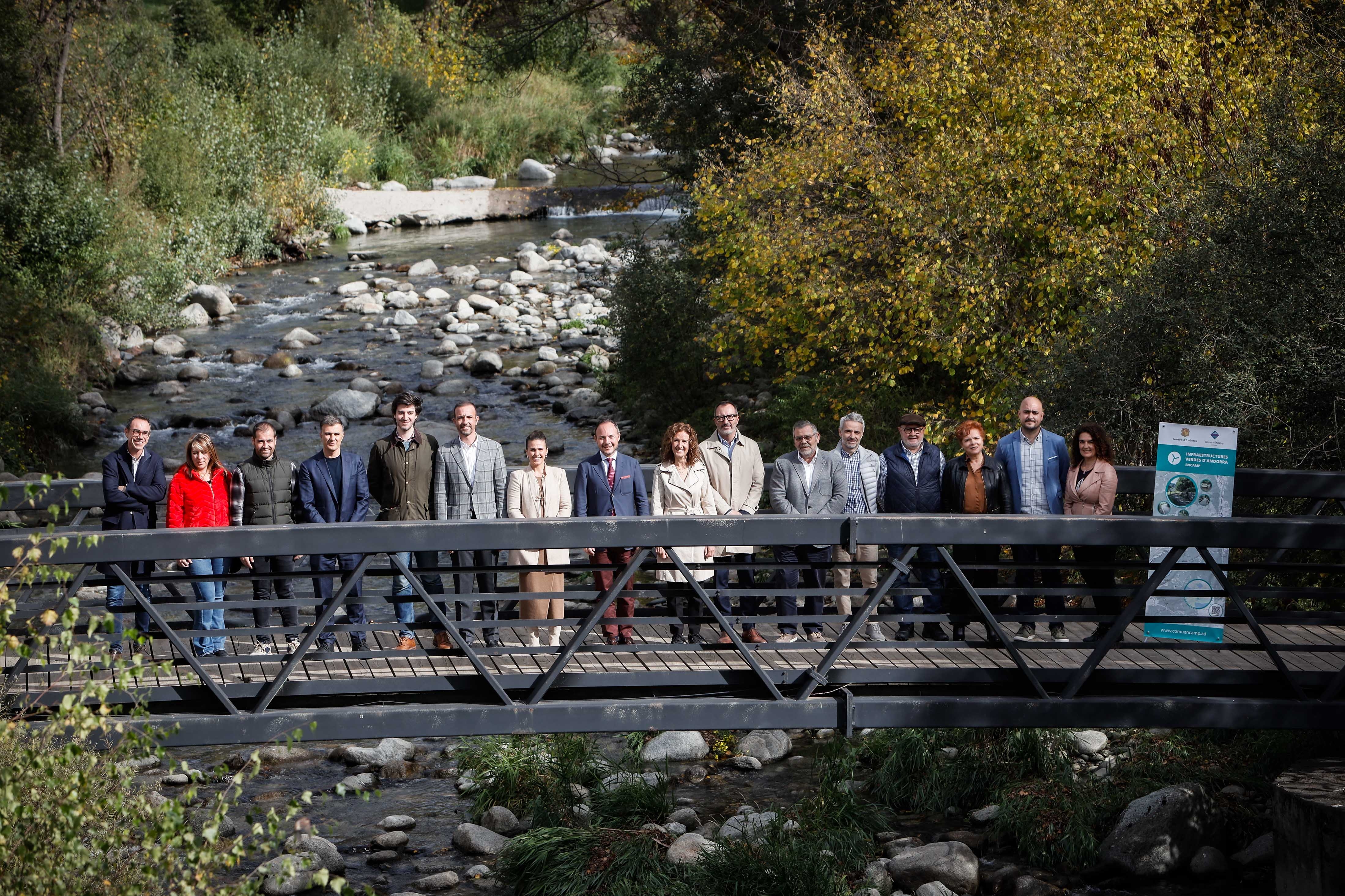 El Govern i el comú d’Encamp impulsen la construcció del nou tram del Pla Sectorial d’Infraestructures Verdes d’Andorra a Encamp