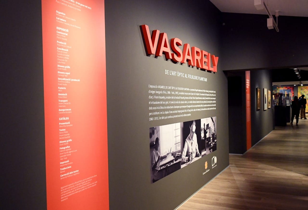 ‘Vasarely. De l’art òptic al folklore planetari’ és la tercera mostra de la Sala d’Exposicions del Govern i es podrà veure fins al 29 de gener