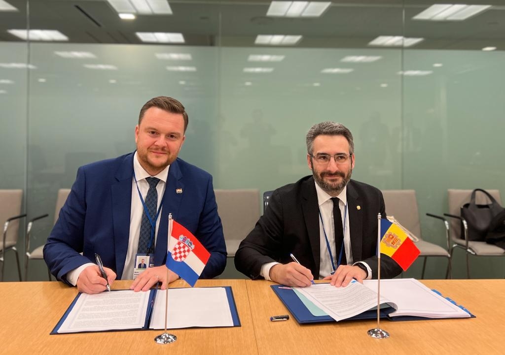 Andorra i Croàcia signen el CDI i refermen les bones relacions existents entre ambdós països