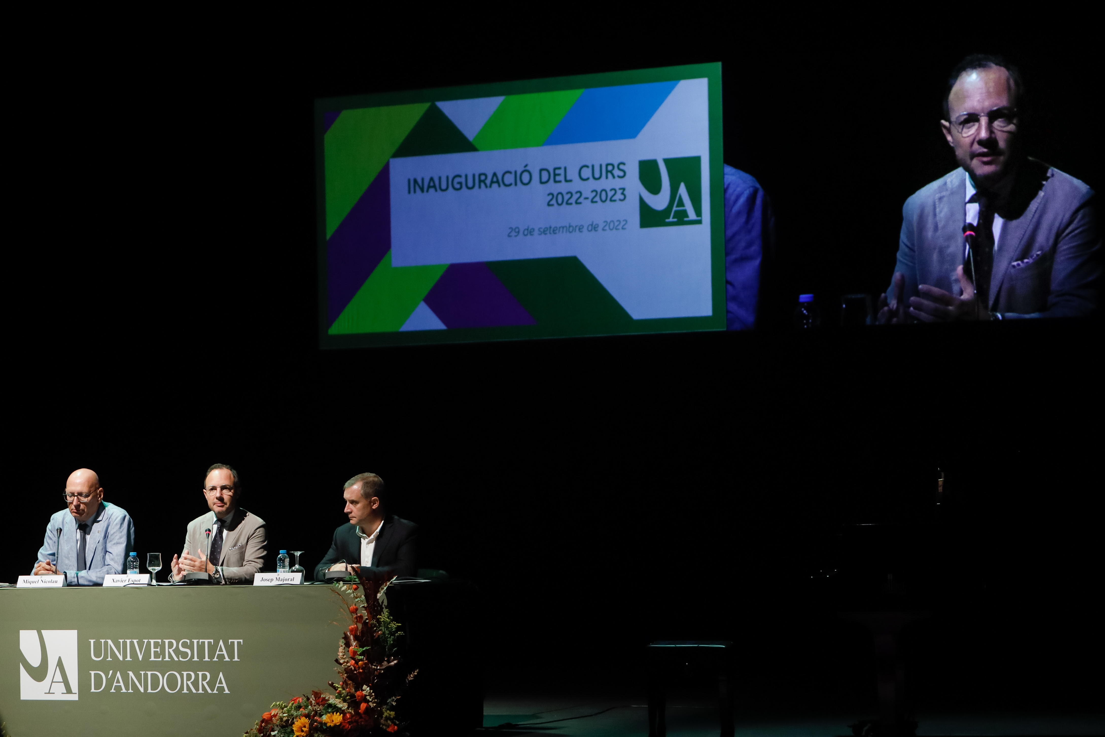 Espot i Vilarrubla participen en l’acte d’inauguració del curs acadèmic 2022-2023 de la Universitat d’Andorra