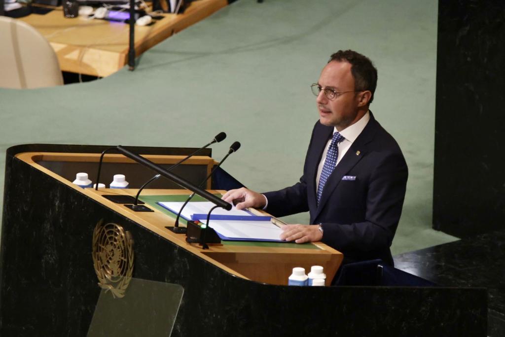 Espot intervé a la 77a Assemblea General de les Nacions Unides destacant el rol d’Andorra per afrontar els reptes globals