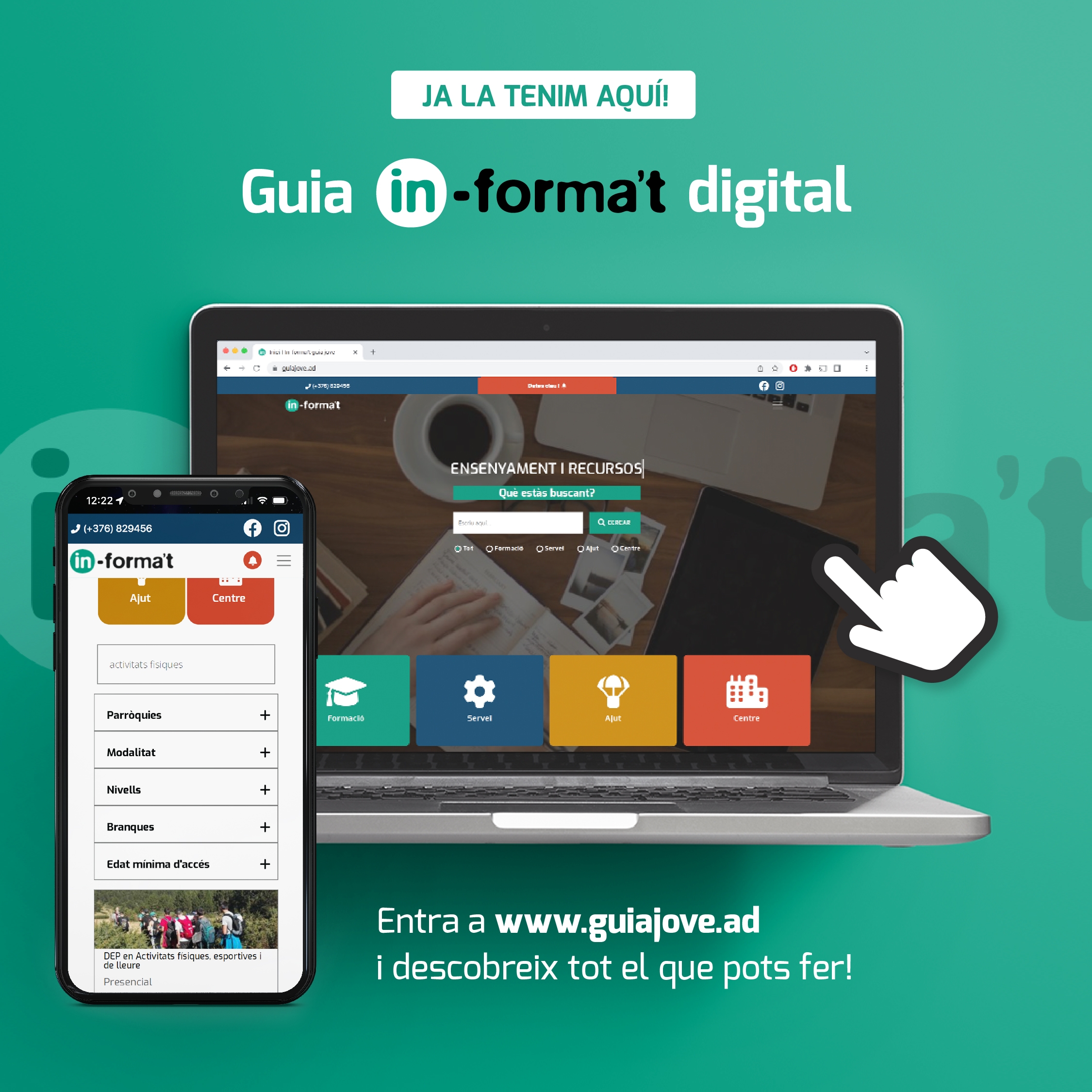 Afers Socials, Joventut i Igualtat i els departaments de joventut dels set comuns presenten la www.guiajove.ad