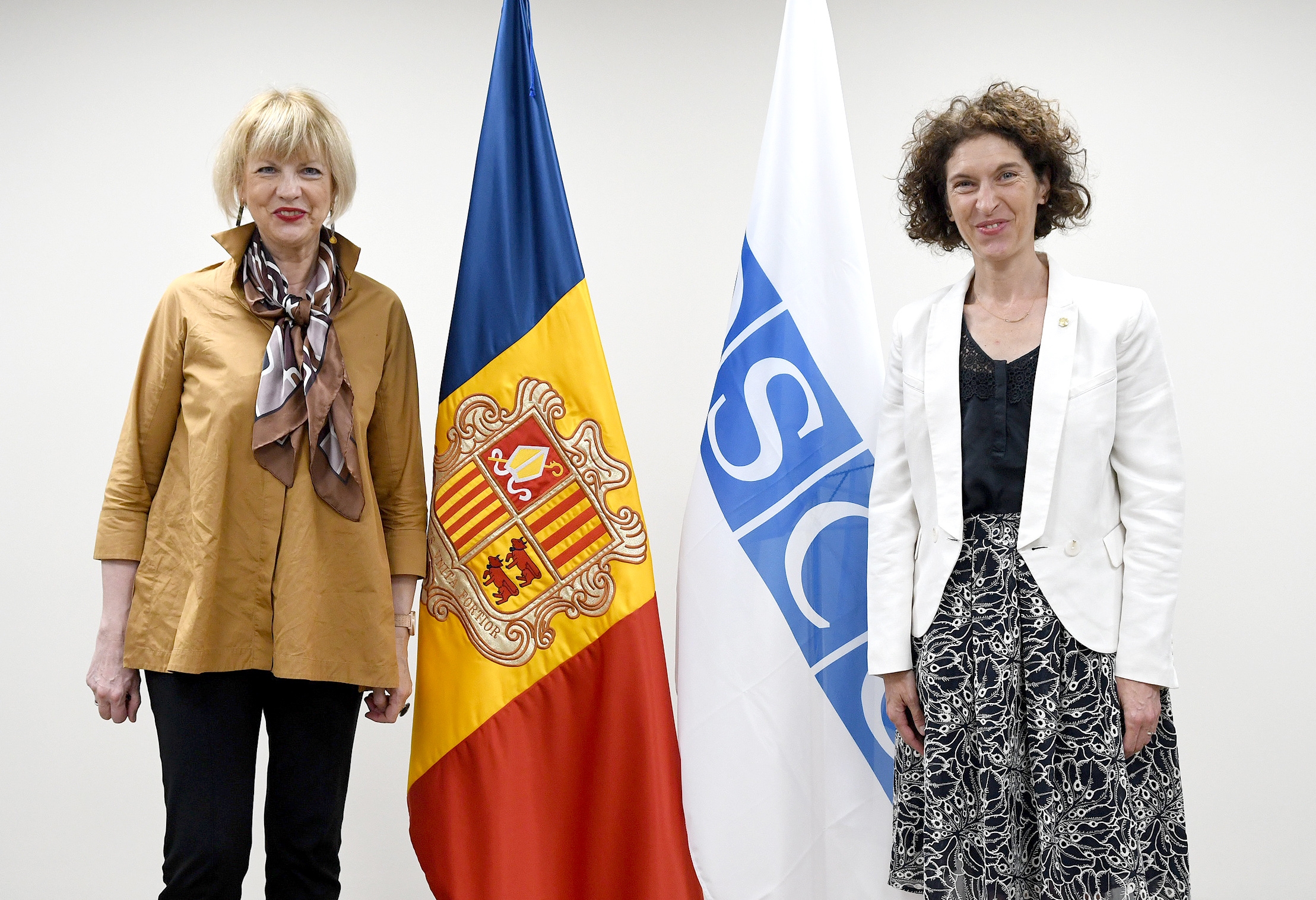 La ministra Maria Ubach rep la secretària general de l’OSCE, Helga Maria Schmid