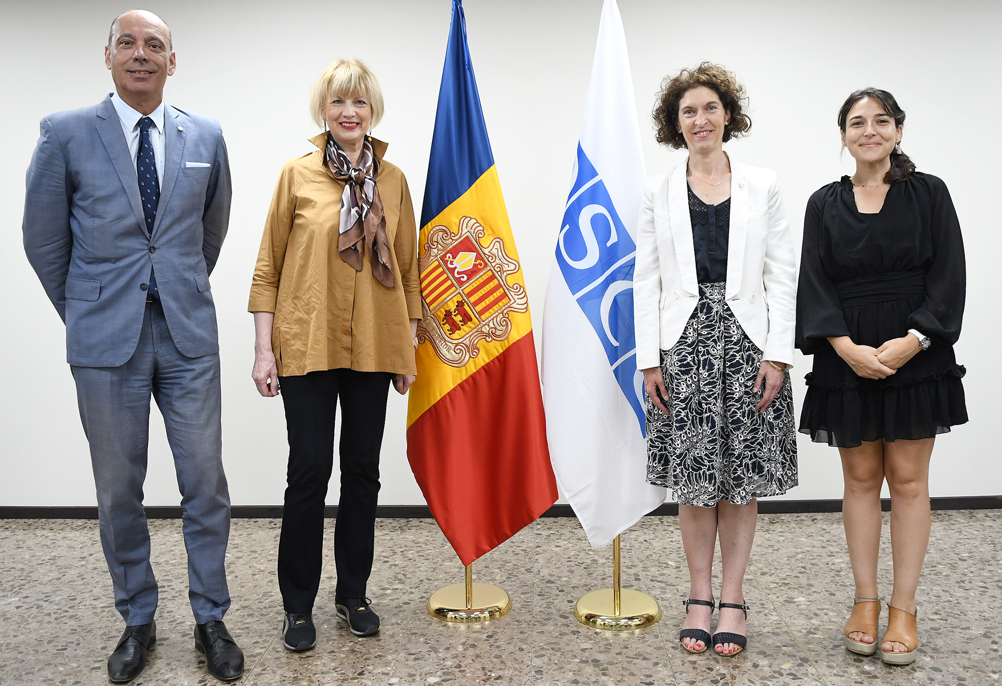 La ministra Maria Ubach rep la secretària general de l’OSCE, Helga Maria Schmid