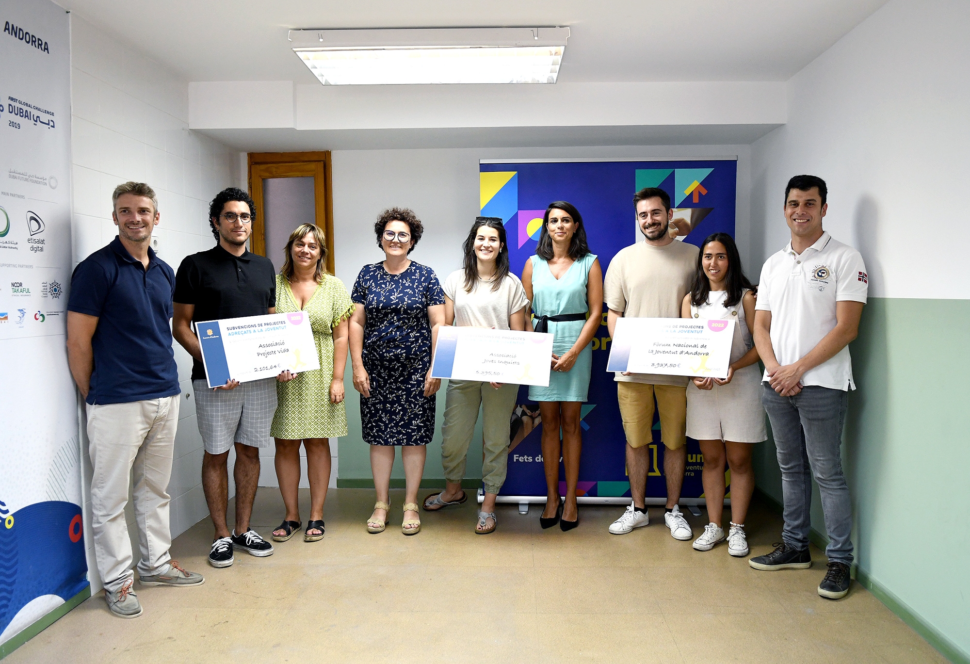 Les associacions Joves Inquiets, l’associació Projecte Vida i el Fòrum Nacional de la Joventut, reben les subvencions de projectes adreçats a la joventut per el 2022