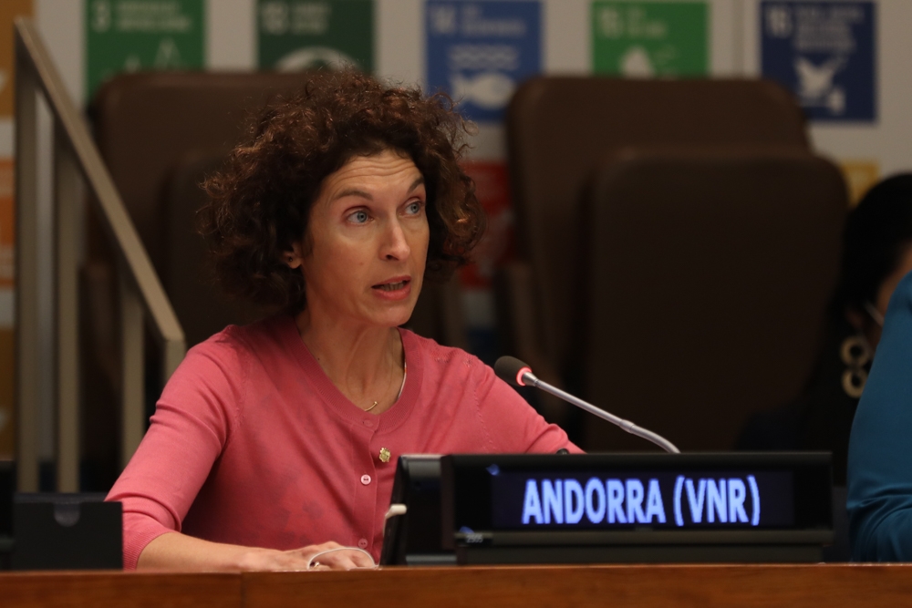 La ministra Maria Ubach referma davant de les Nacions Unides el ferm compromís d’Andorra a favor del desenvolupament sostenible
