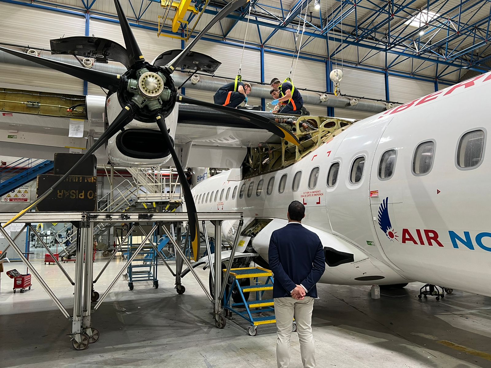 Gallardo i Air Nostrum valoren positivament el funcionament de la línia amb Madrid i la viabilitat de noves rutes