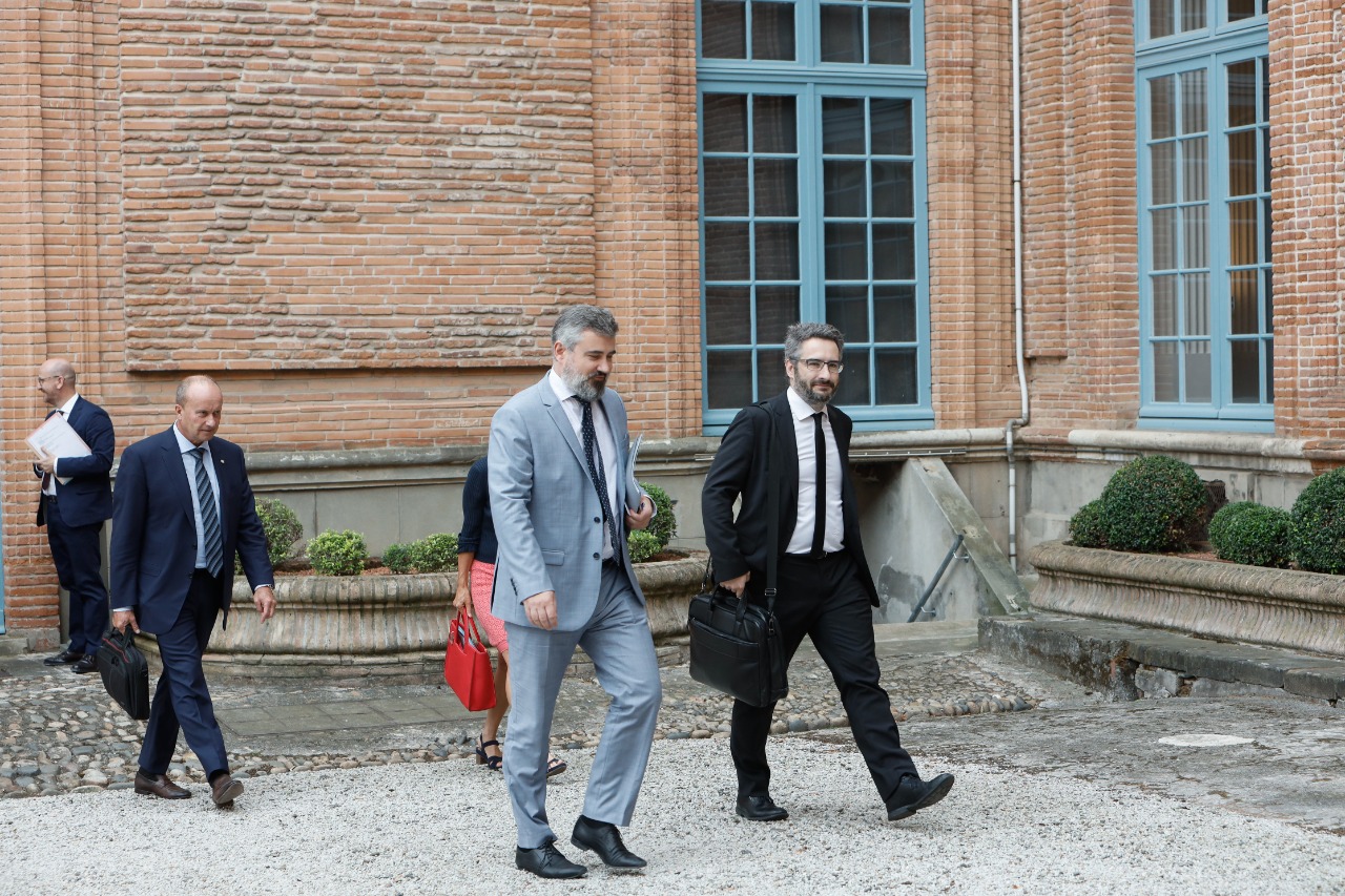 Trobada a Tolosa entre Xavier Espot i el prefecte d’Occitània, Étienne Guyot, prèvia al VI Diàleg Transfronterer de l’octubre