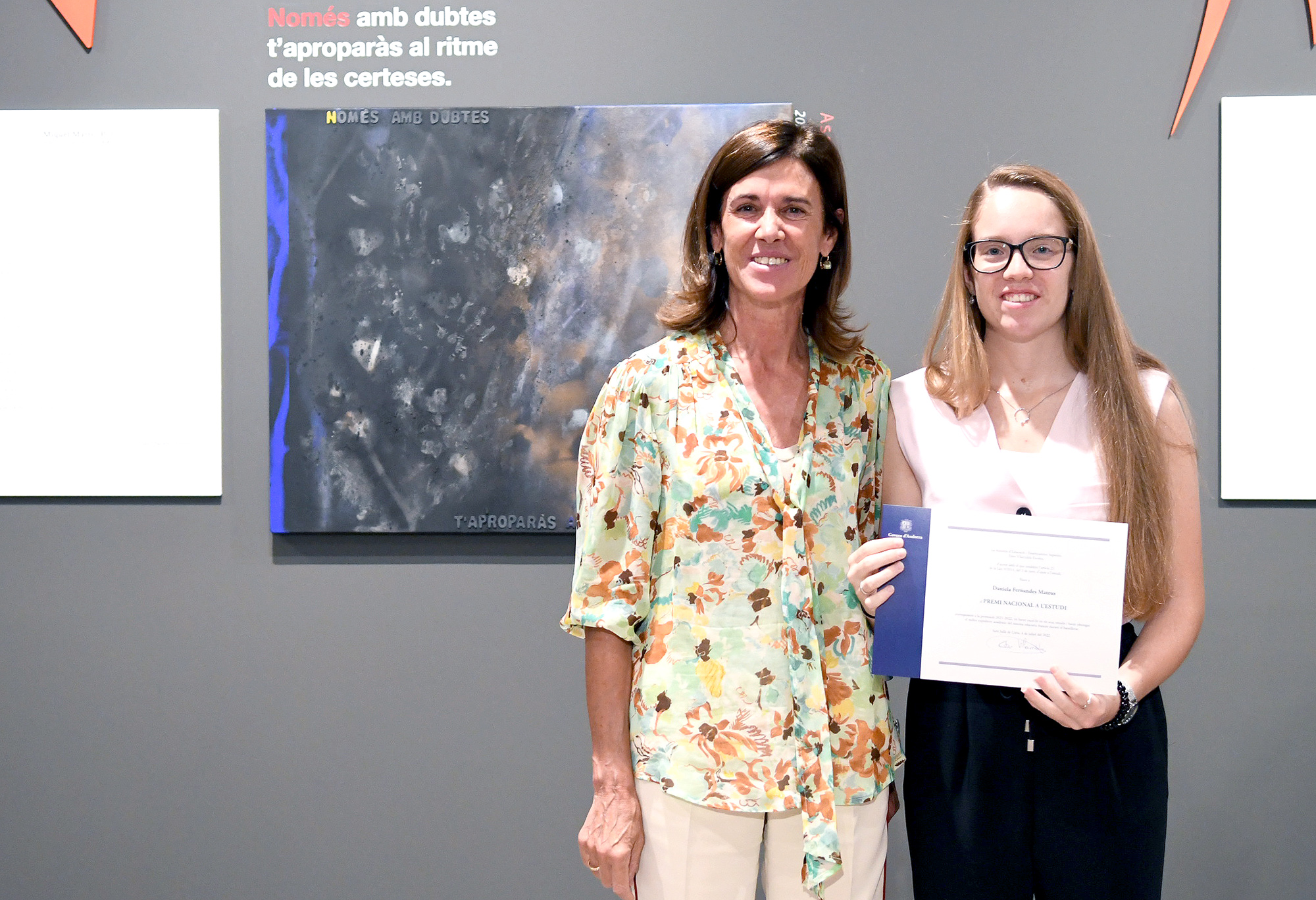 Reconeixement i Premi Nacional a l’Estudi als cinc millors estudiants de batxillerat i batxillerat professional