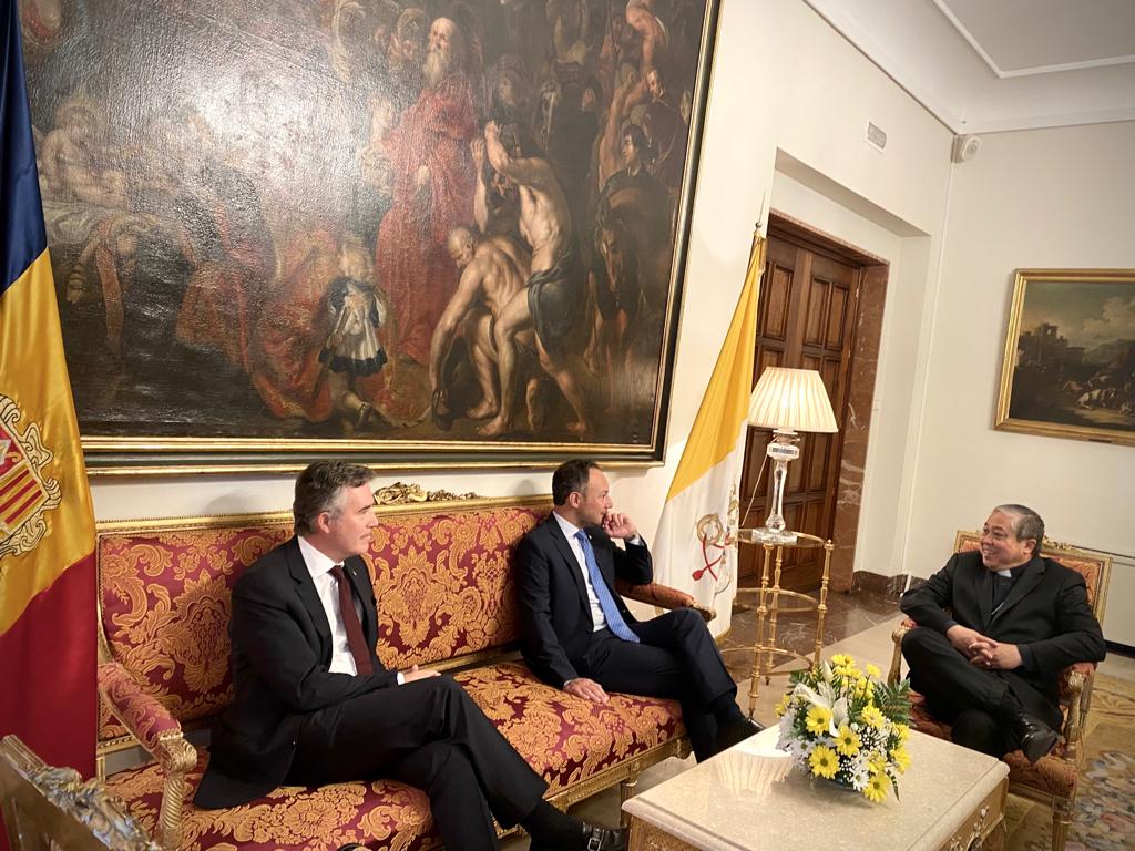 El cap de Govern i el nunci apostòlic a Andorra tracten les relacions entre Andorra i la Santa Seu