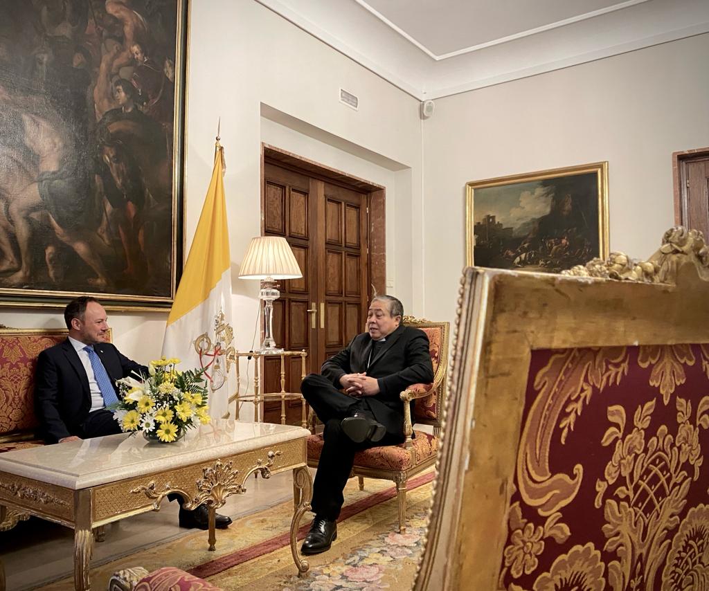 El cap de Govern i el nunci apostòlic a Andorra tracten les relacions entre Andorra i la Santa Seu