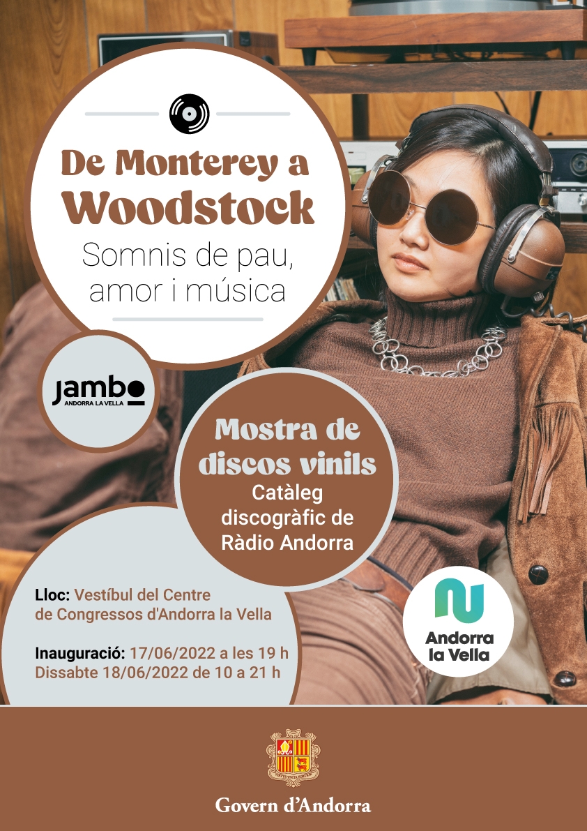 Mostra de discos vinils del catàleg discogràfic de Ràdio Andorra: ‘De Monterrey a Woodstock. Somnis de pau, amor i música’
