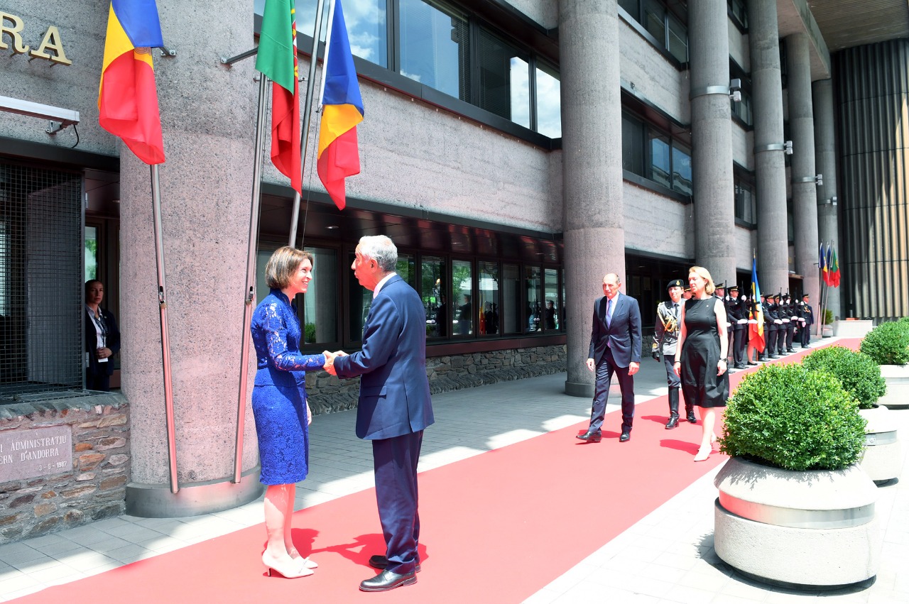 La ministra Maria Ubach rep a Andorra al president de la República de Portugal, Marcelo Rebelo de Sousa