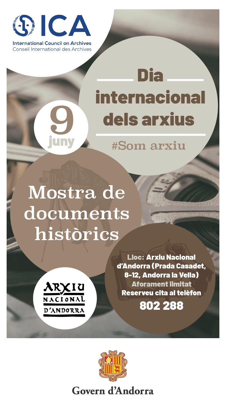 Mostra de documents històrics per celebrar el Dia internacional dels arxius 2022
