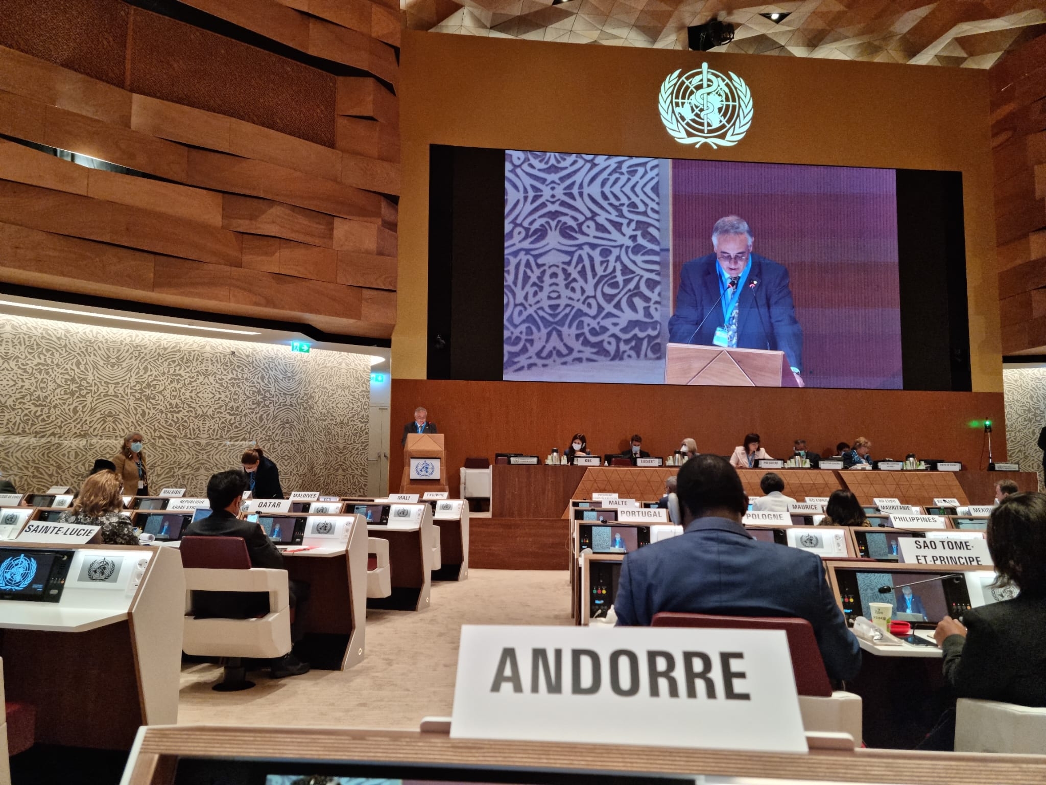 Font participa en la 75a Assemblea Mundial de la Salut