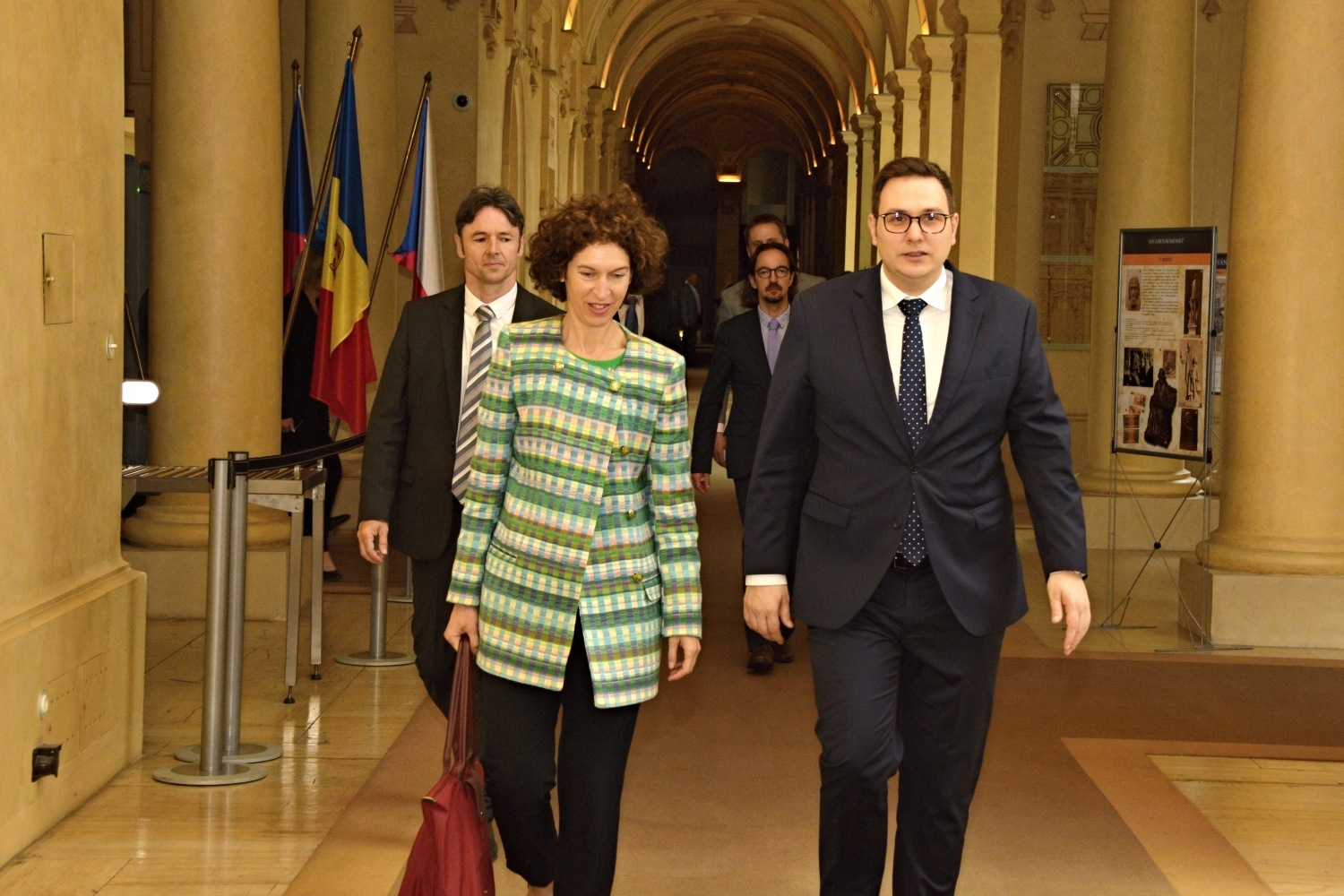 Maria Ubach i Landry Riba visiten la República Txeca per explicar el treball d’Andorra per assolir l’Acord d’associació amb la UE
