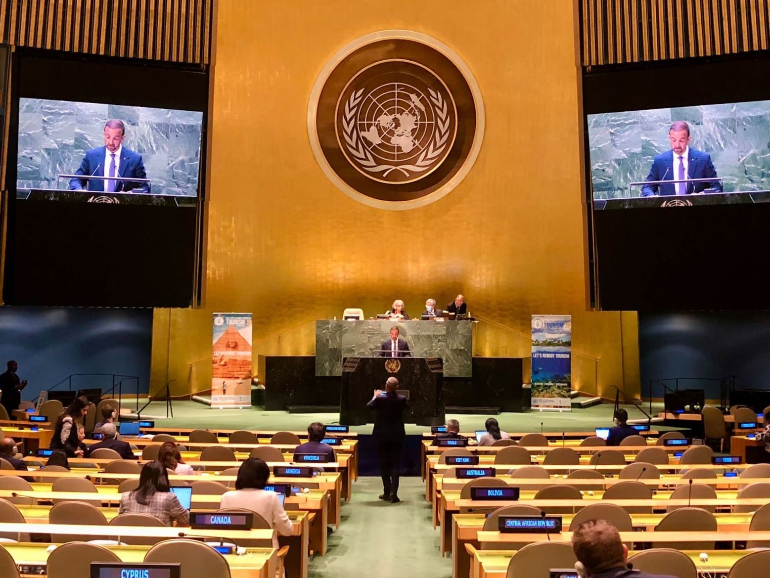 El ministre Jordi Torres participa en un debat temàtic d’alt nivell sobre turisme sostenible a les Nacions Unides