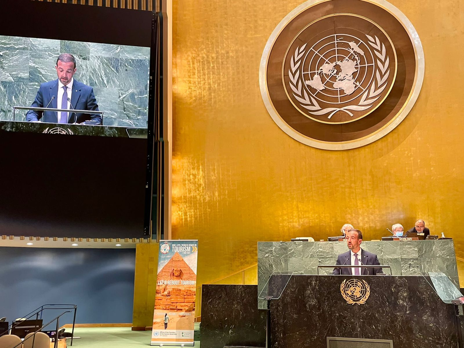 El ministre Jordi Torres participa en un debat temàtic d’alt nivell sobre turisme sostenible a les Nacions Unides