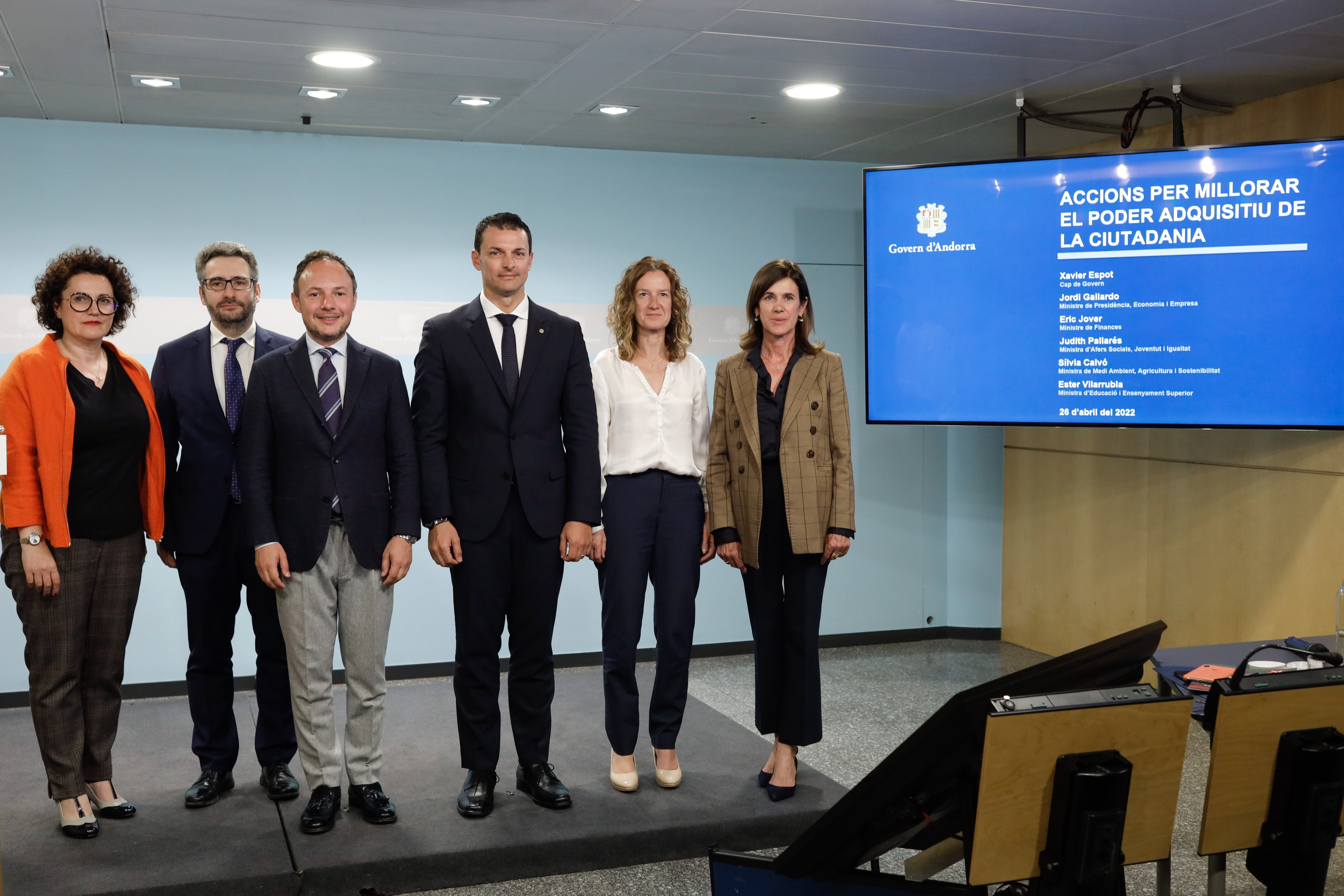 El Govern presenta un conjunt d’accions econòmiques i socials encaminades a millorar el poder adquisitiu de la ciutadania