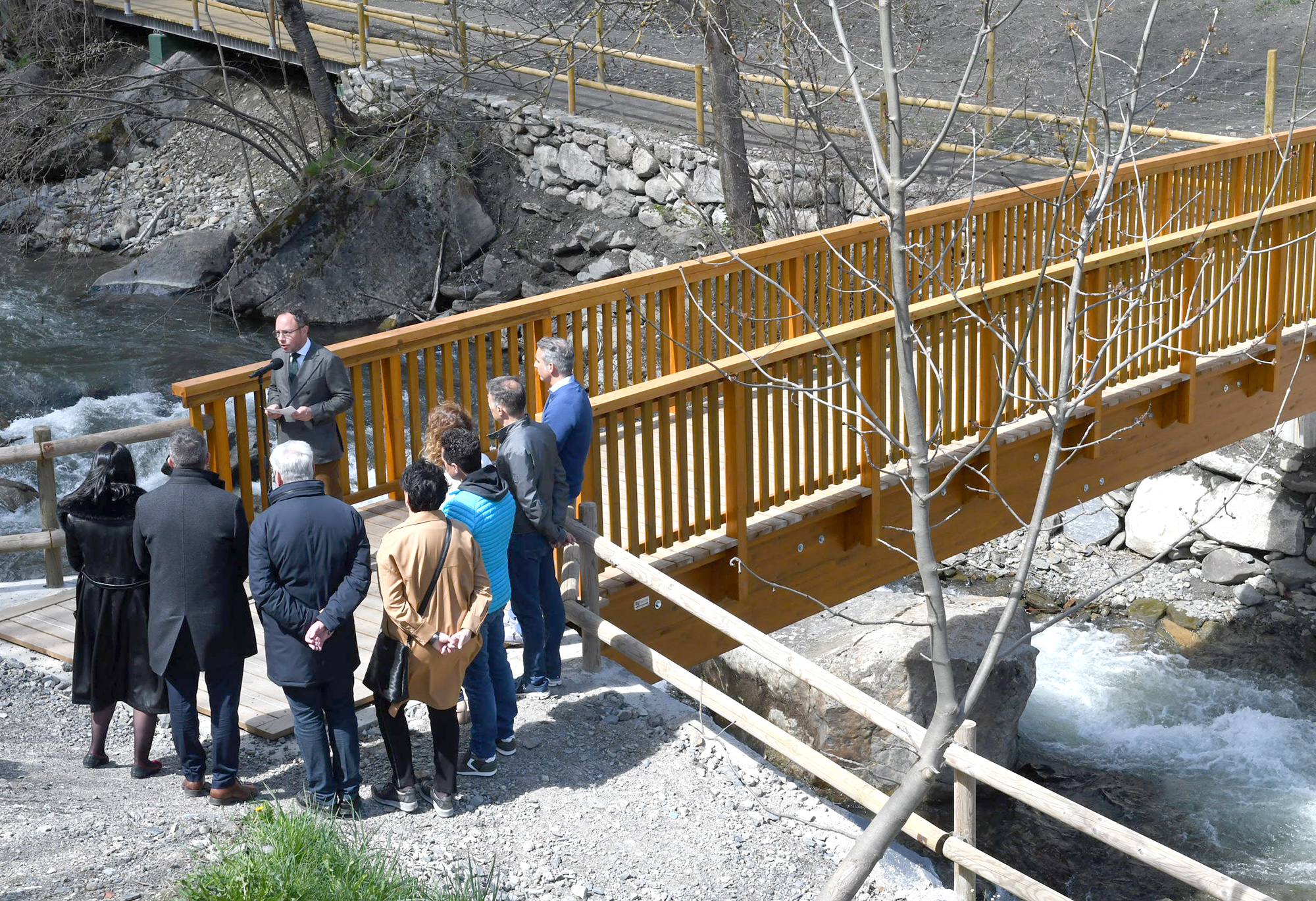 Inaugurat un nou tram del Pla Sectorial d’Infraestructures Verdes entre el roc del Llop i el camí de les Gravades i aprovada la segona fase que uneix Encamp i Canillo
