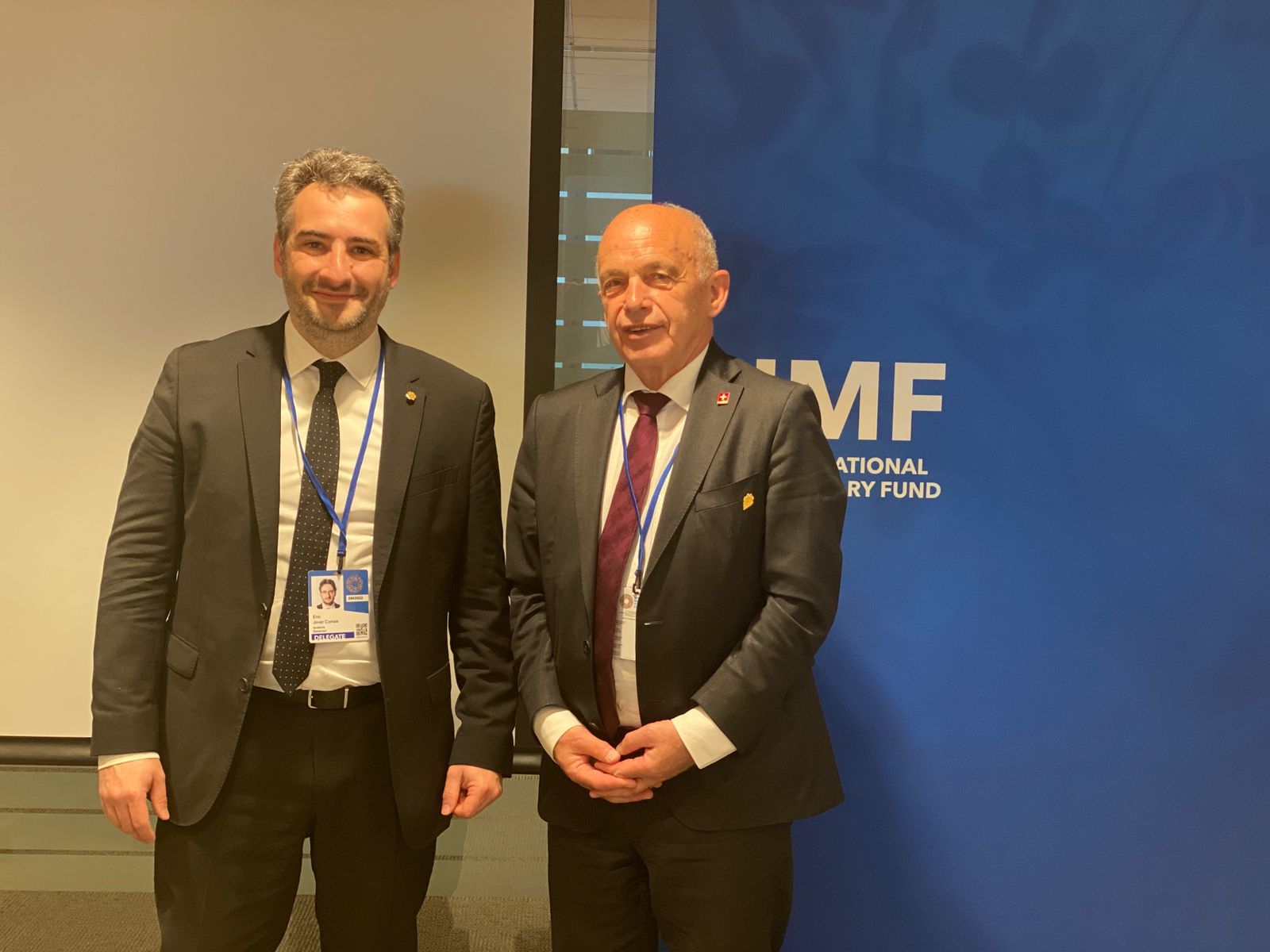 Eric Jover es reuneix amb els ministres de Finances i Economia d’Espanya, Suïssa, Montenegro i Croàcia en el marc de les Reunions de Primavera de l’FMI
