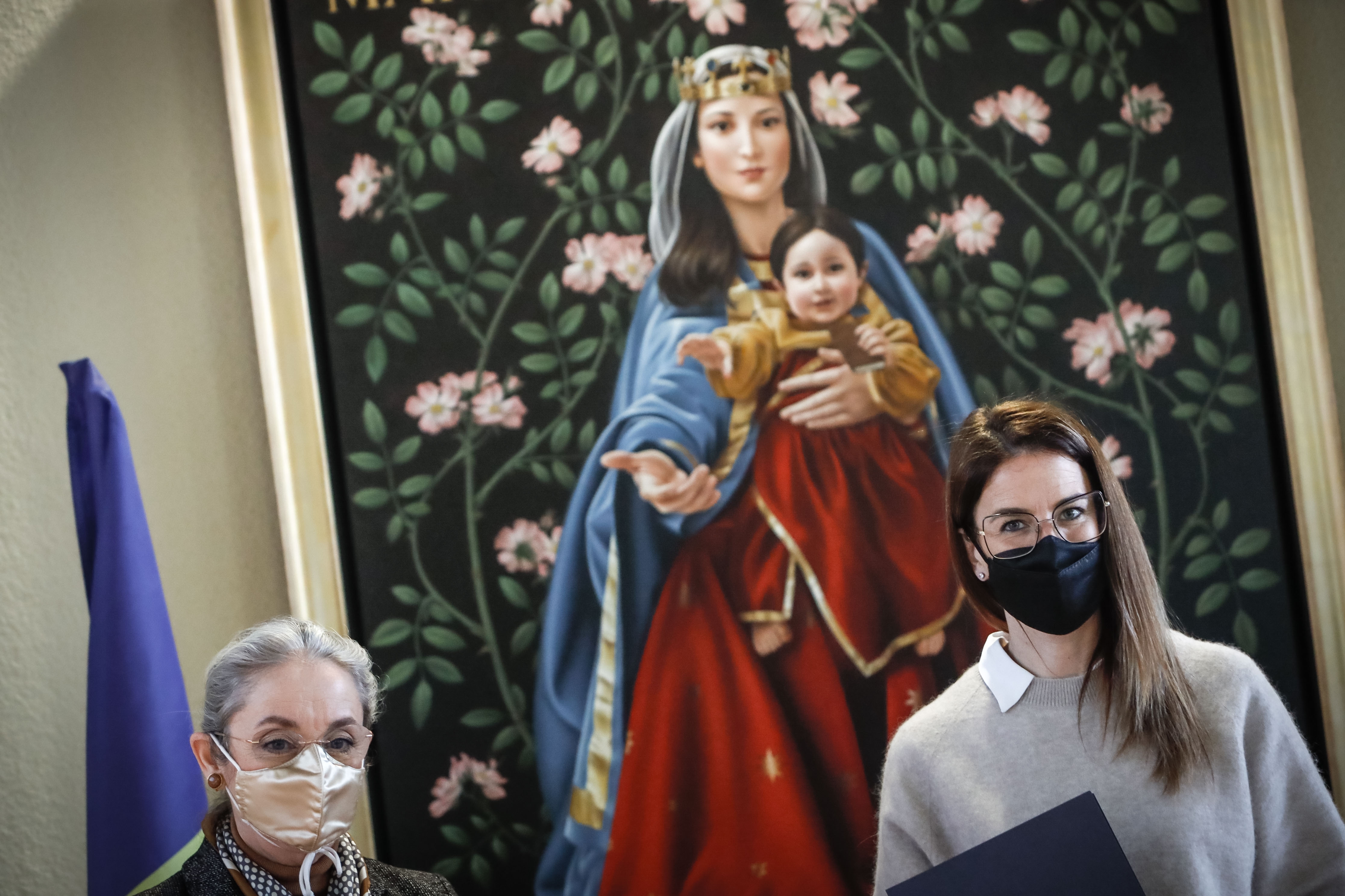 L’obra “Marededeu de Meritxell, de Margarita Cepeda, s’exposarà permanentment a la capella de l’Hospital Nostra Senyora de Meritxell