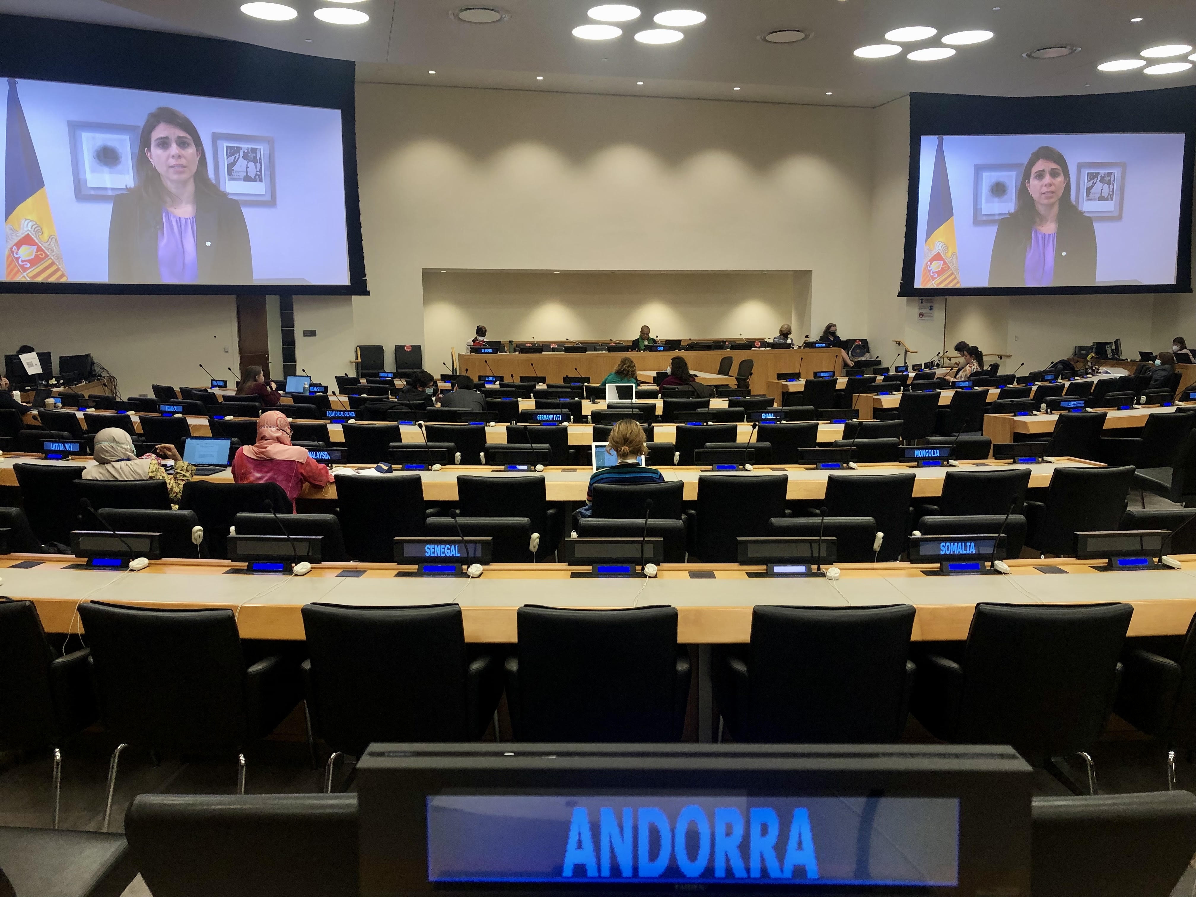 La secretària d’Estat d’Afers Socials, Joventut i Igualtat, Teresa Milà, destaca el compromís de la societat andorrana amb la igualtat de gènere