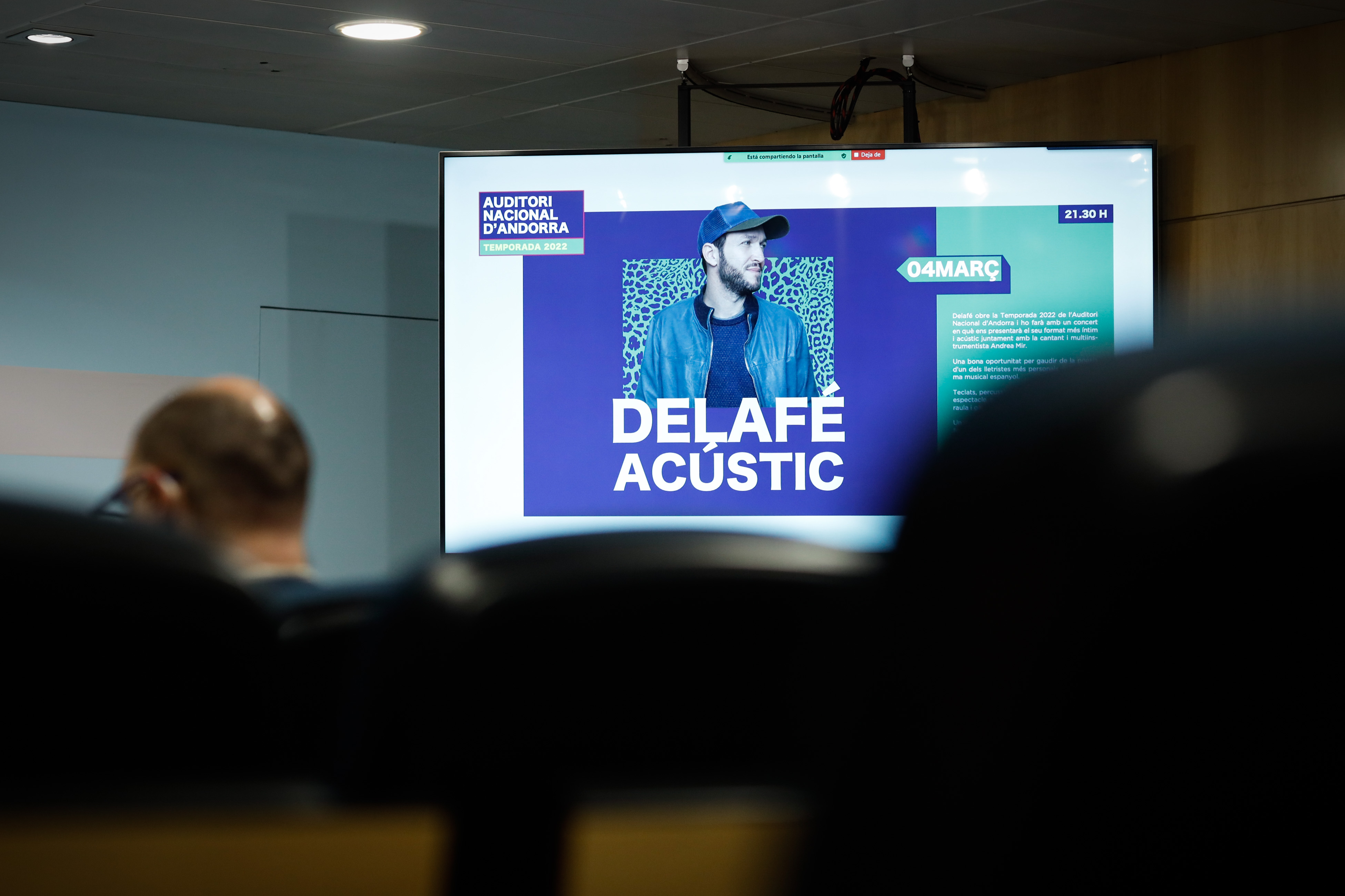 La ministra Riva presenta la Temporada 2022 de l’Auditori Nacional “eclèctica i plural” amb la participació d’11 artistes