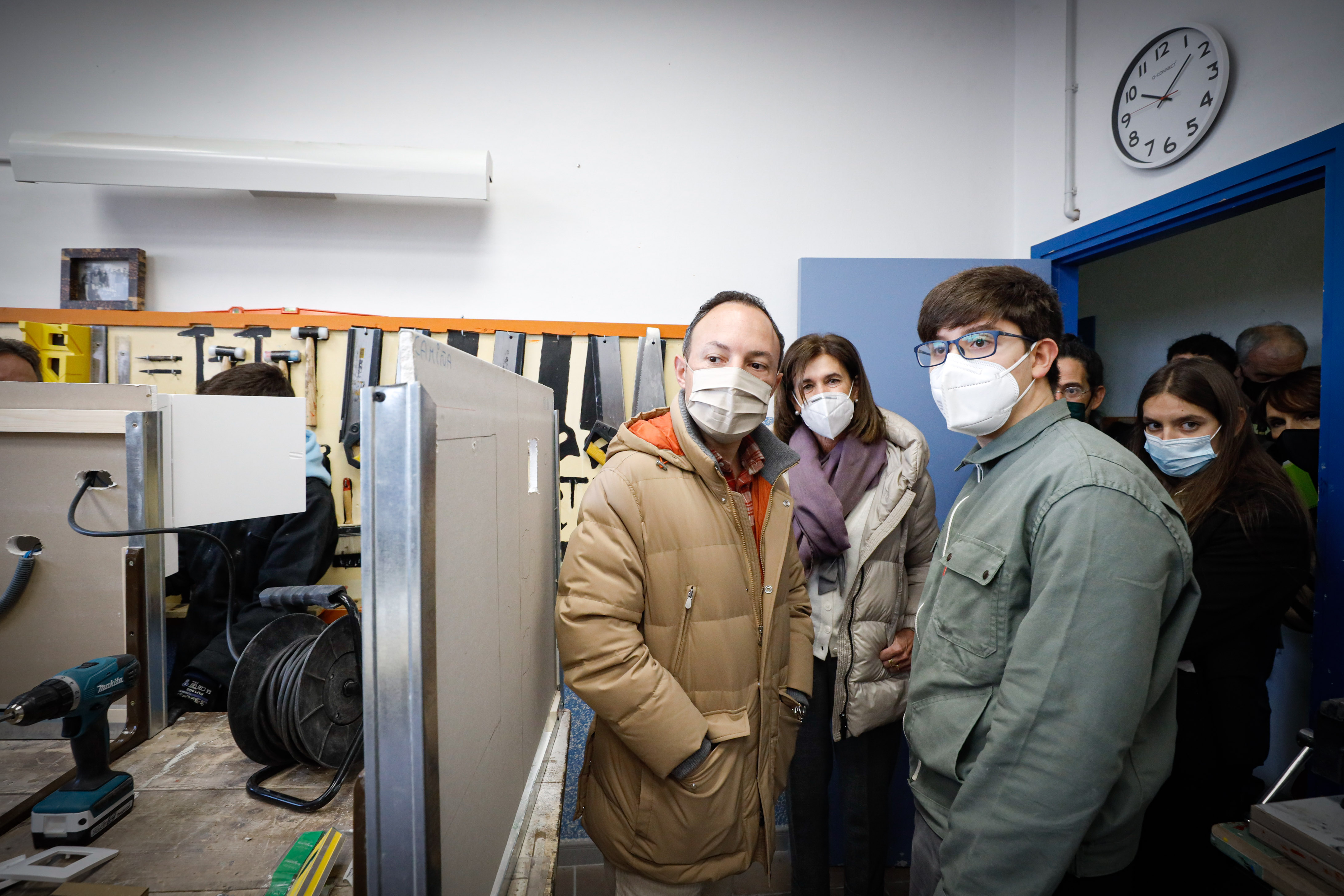 Espot i Vilarrubla visiten el centre de Formació Professional de la Massana, que acull dos branques de la nova Formació Professional Inicial