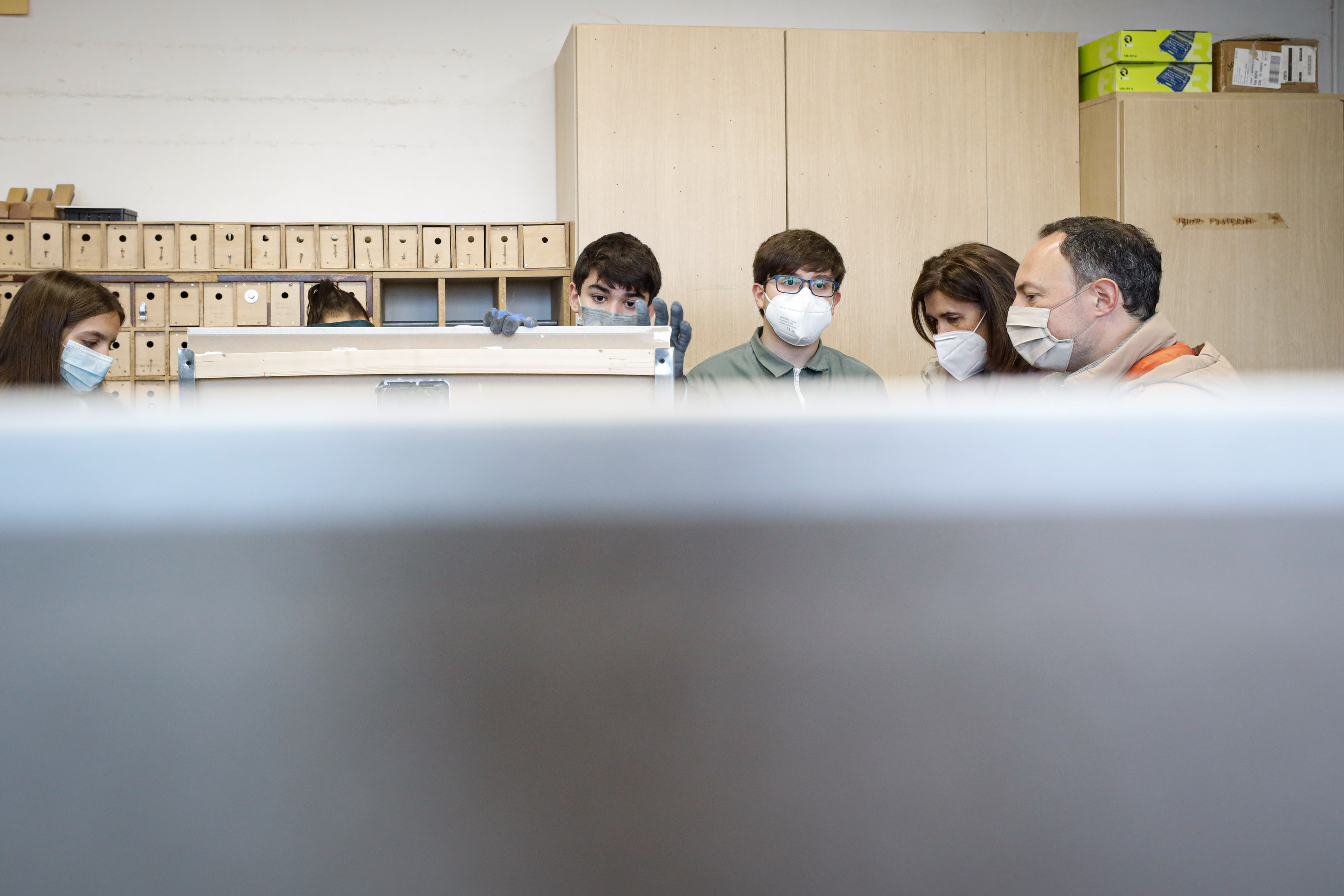 Espot i Vilarrubla visiten el centre de Formació Professional de la Massana, que acull dos branques de la nova Formació Professional Inicial