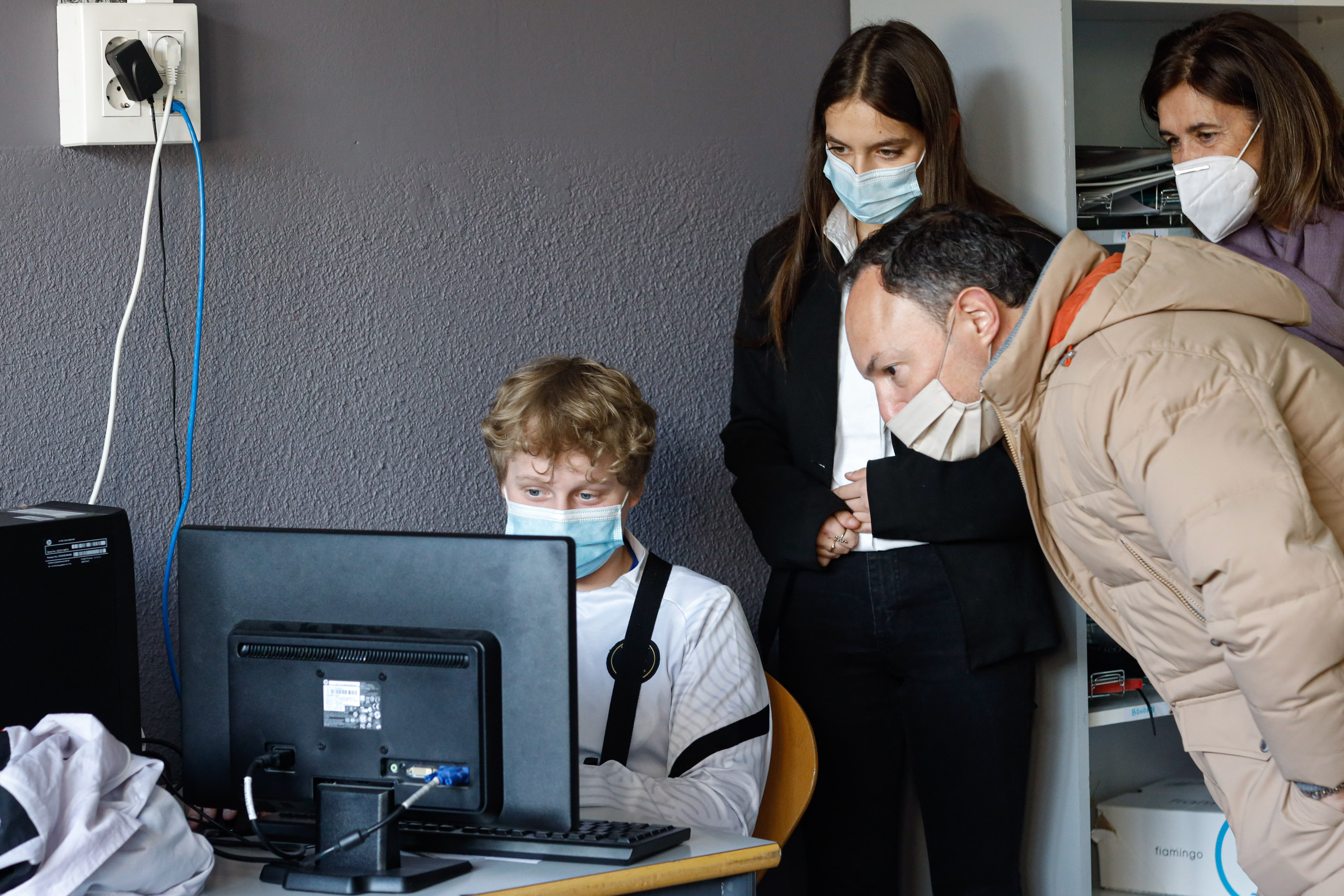 Espot i Vilarrubla visiten el centre de Formació Professional de la Massana, que acull dos branques de la nova Formació Professional Inicial