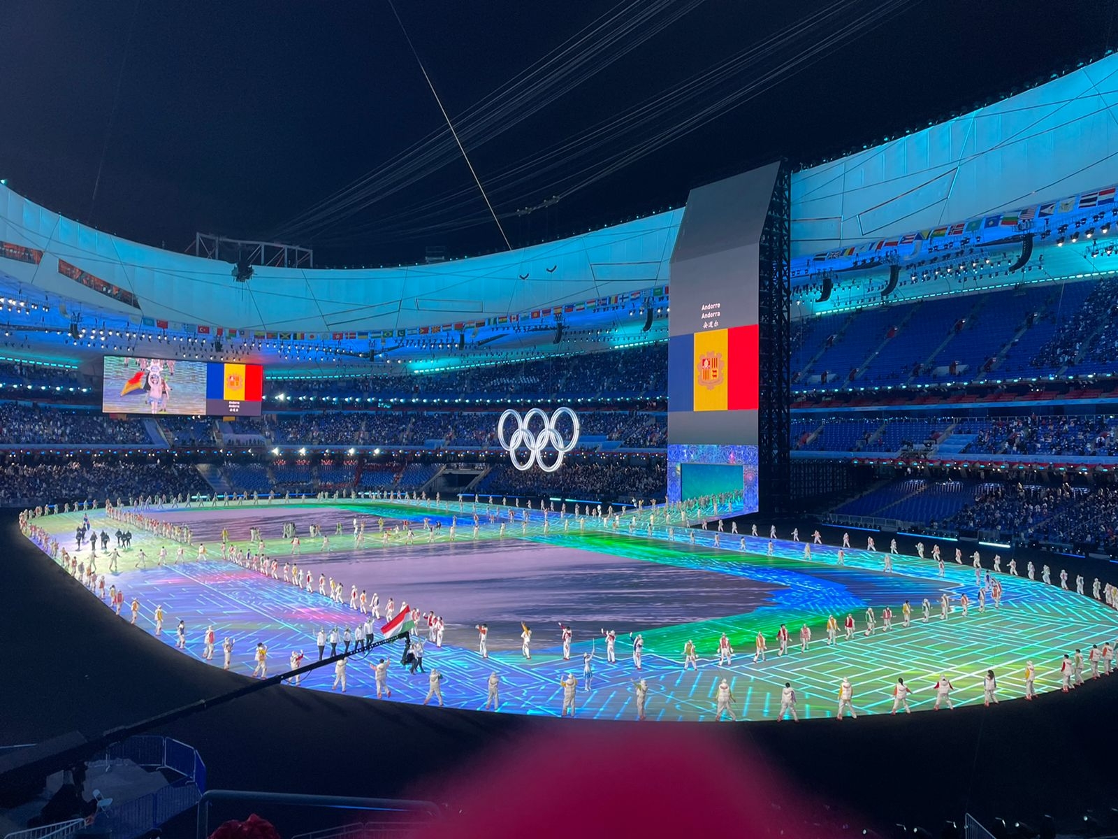 La ministra Riva assisteix a la cerimònia d’inauguració dels JJOO d’hivern de Pequín 2022