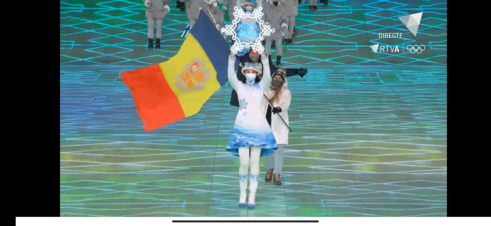 La ministra Riva assisteix a la cerimònia d’inauguració dels JJOO d’hivern de Pequín 2022