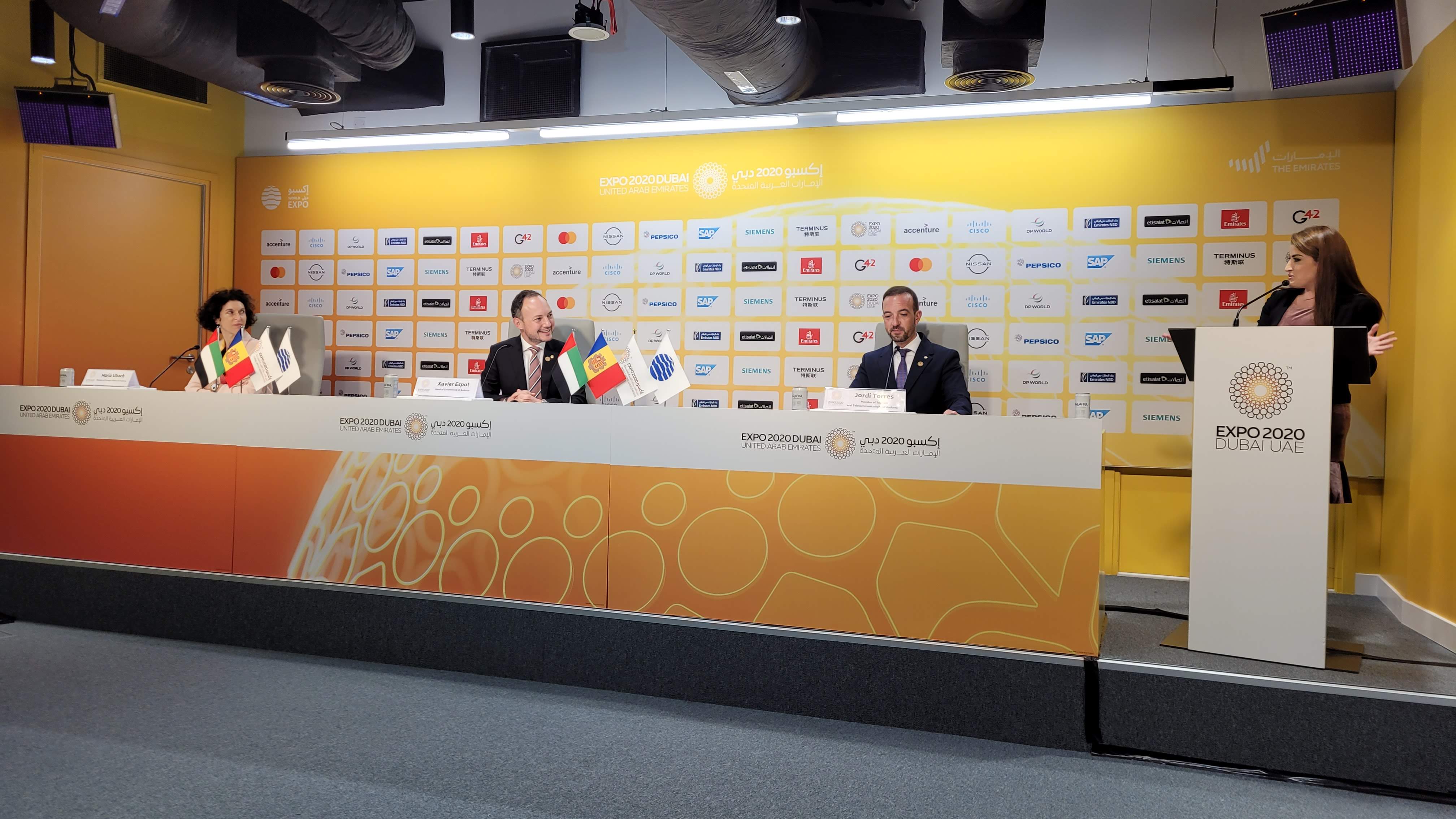 L’Expo Dubai 2020 celebra el Dia Nacional d’Andorra amb la presència del cap de Govern i els ministres Torres i Ubach