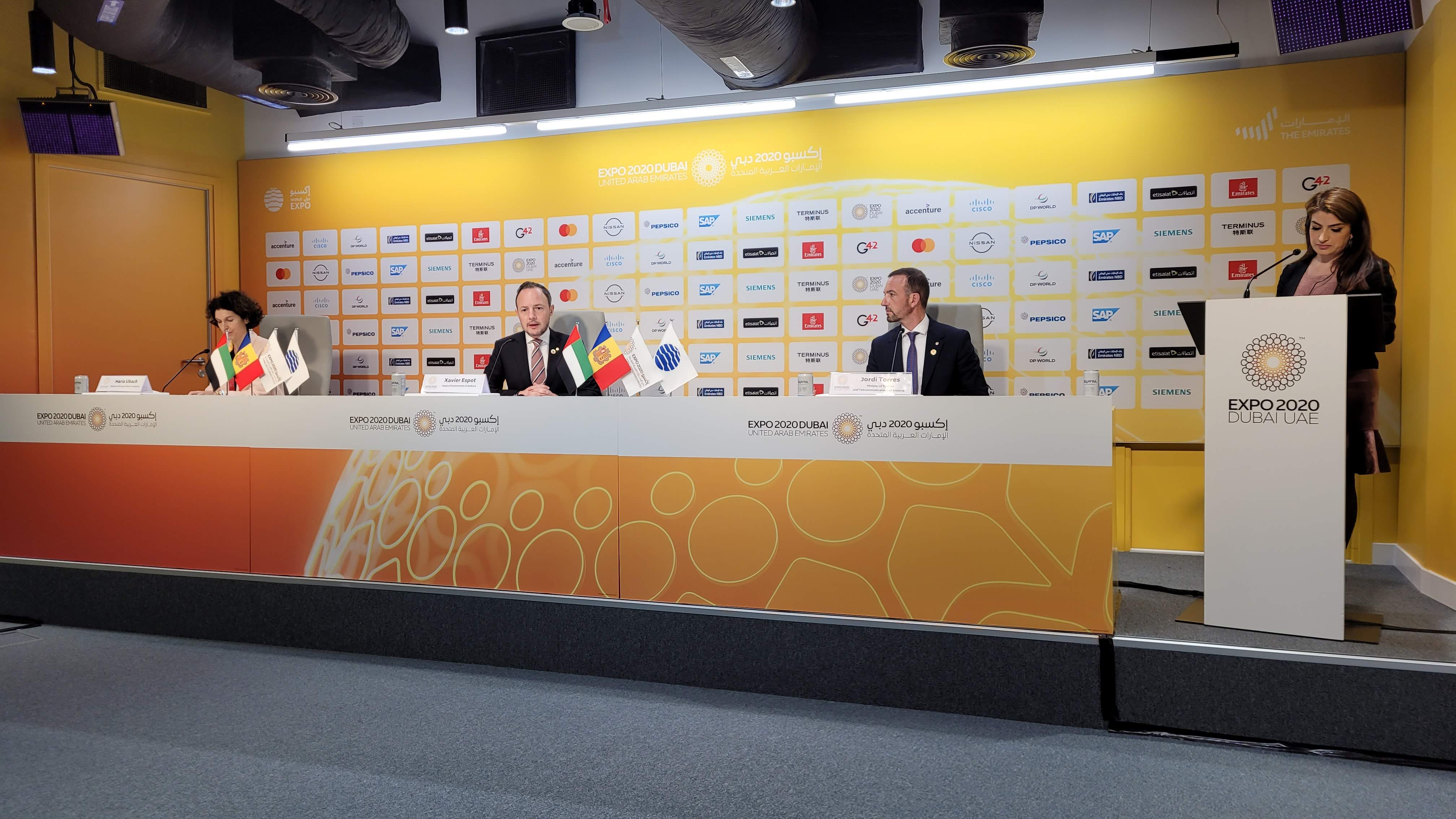 L’Expo Dubai 2020 celebra el Dia Nacional d’Andorra amb la presència del cap de Govern i els ministres Torres i Ubach