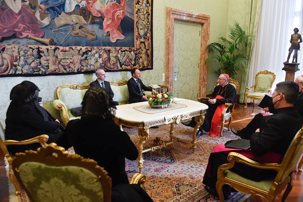 El Papa Francesc rep en audiència privada al cap de Govern, Xavier Espot