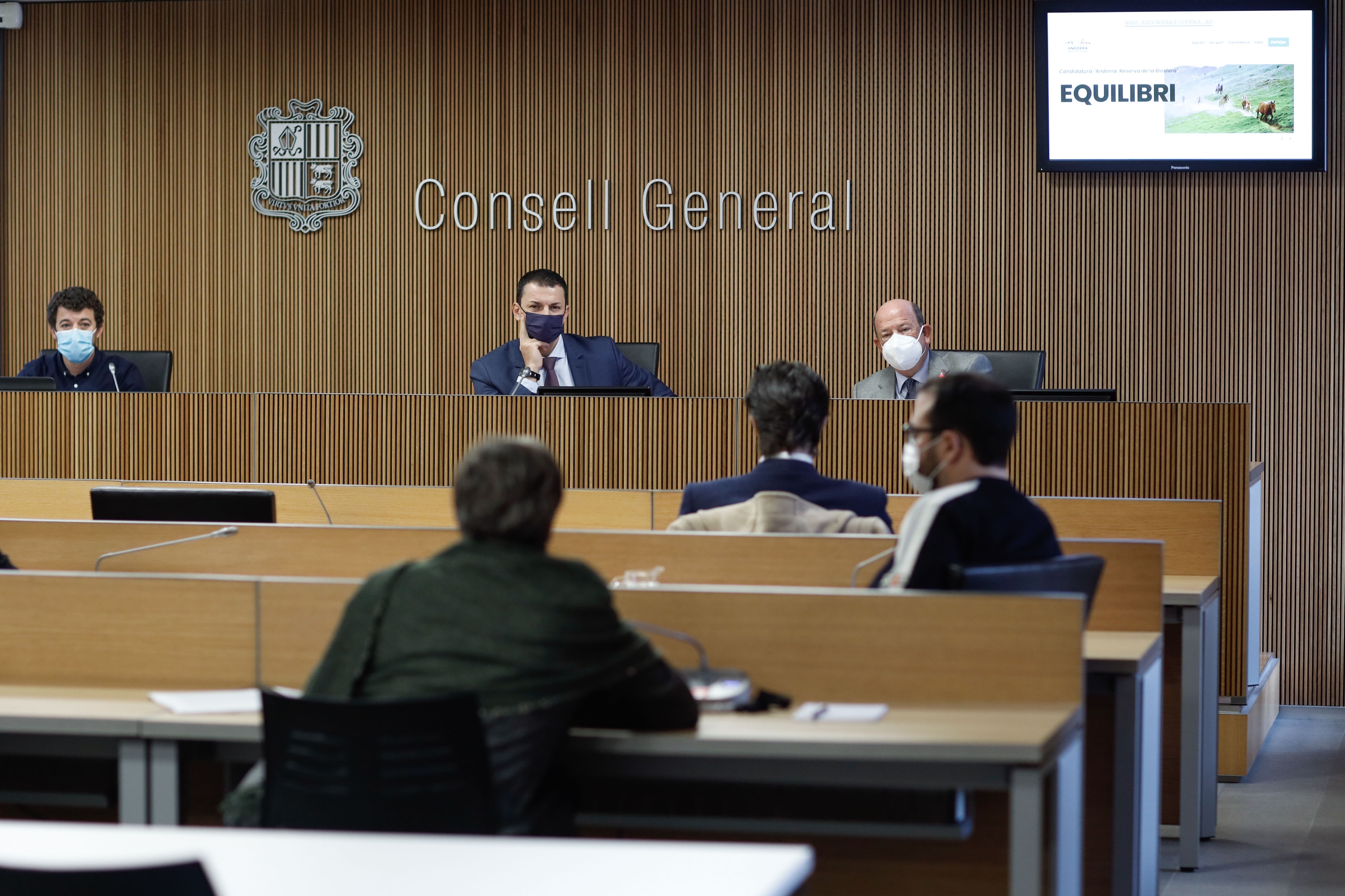 El ministre Gallardo comparteix amb els grups parlamentaris del Consell General el procés de la candidatura d’Andorra a territori Reserva de la Biosfera per a la UNESCO