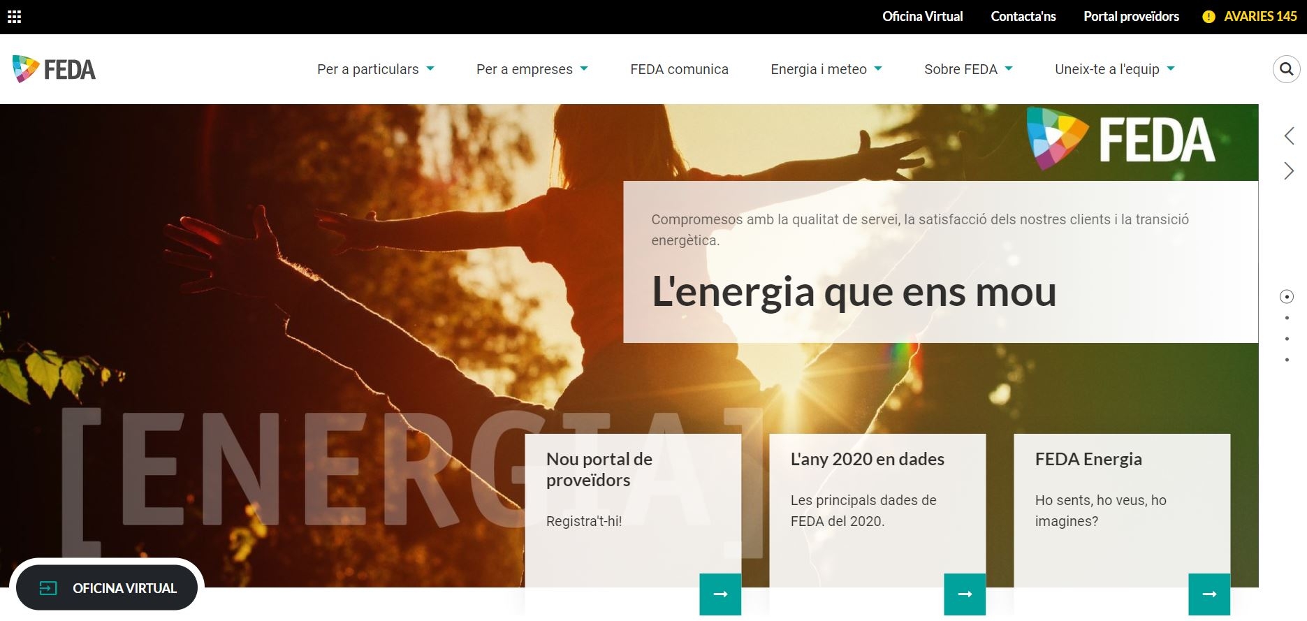 FEDA estrena nou disseny dels seus webs