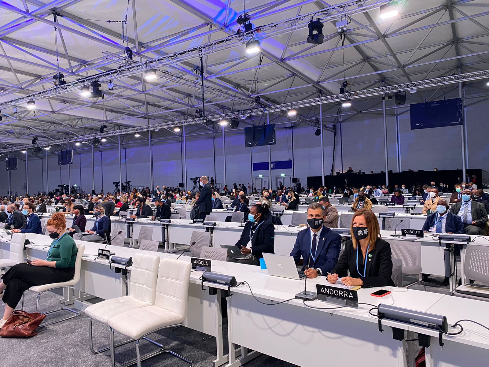 La reunió ministerial de la francofonia centra la jornada de la delegació andorrana a la COP26