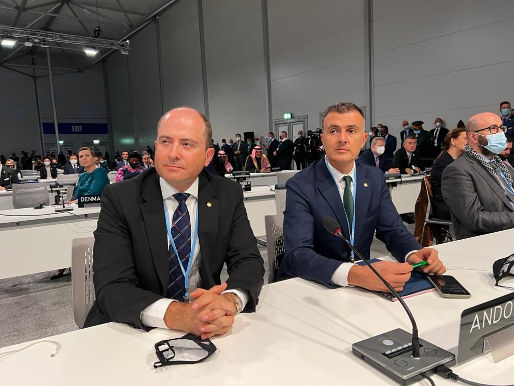 Andorra participa en la Conferència de les Nacions Unides sobre el Canvi Climàtic COP26