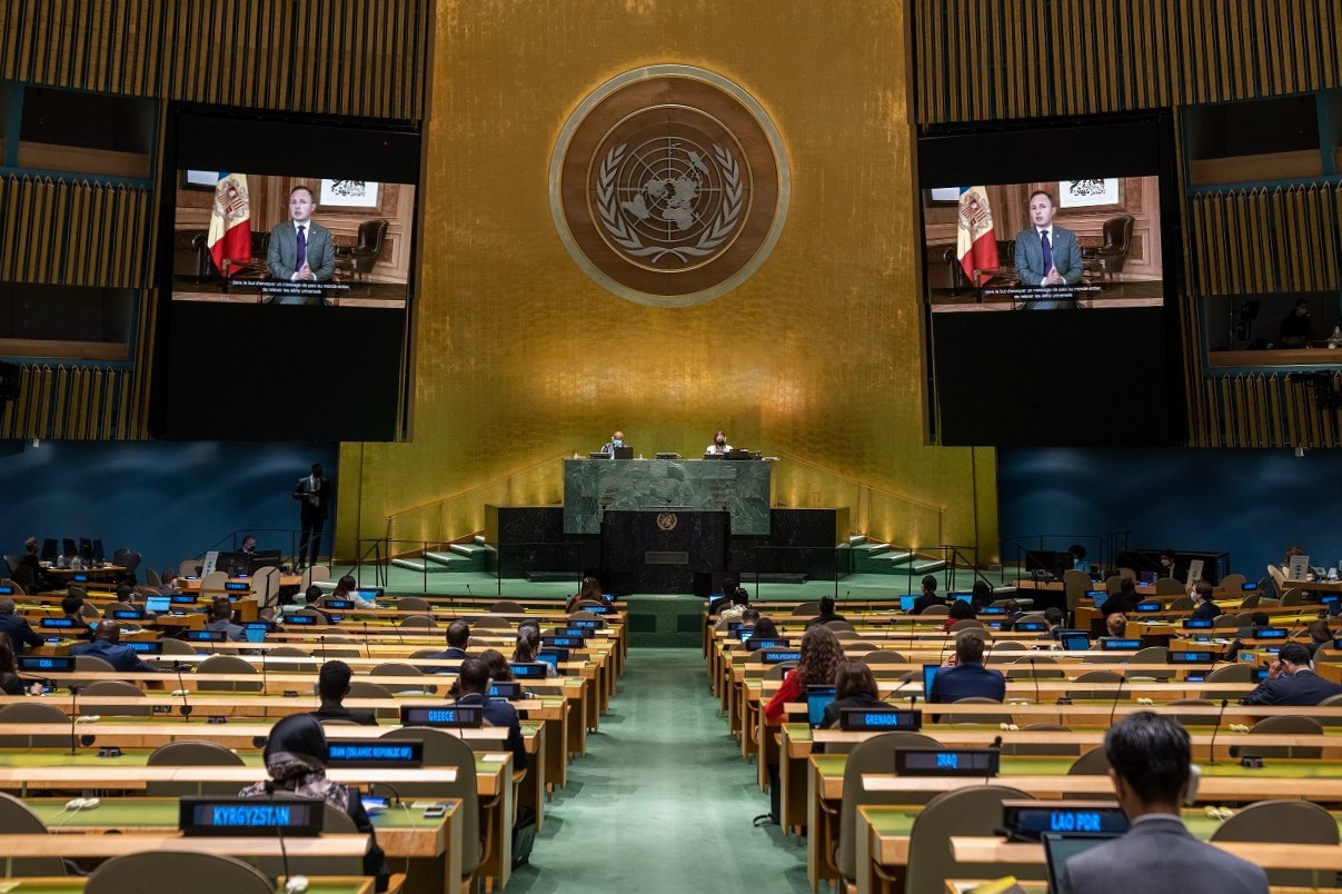 La recuperació de la pandèmia de la COVID-19 i l’acció climàtica centren el discurs del cap de Govern en la 76a Assemblea General de les Nacions Unides