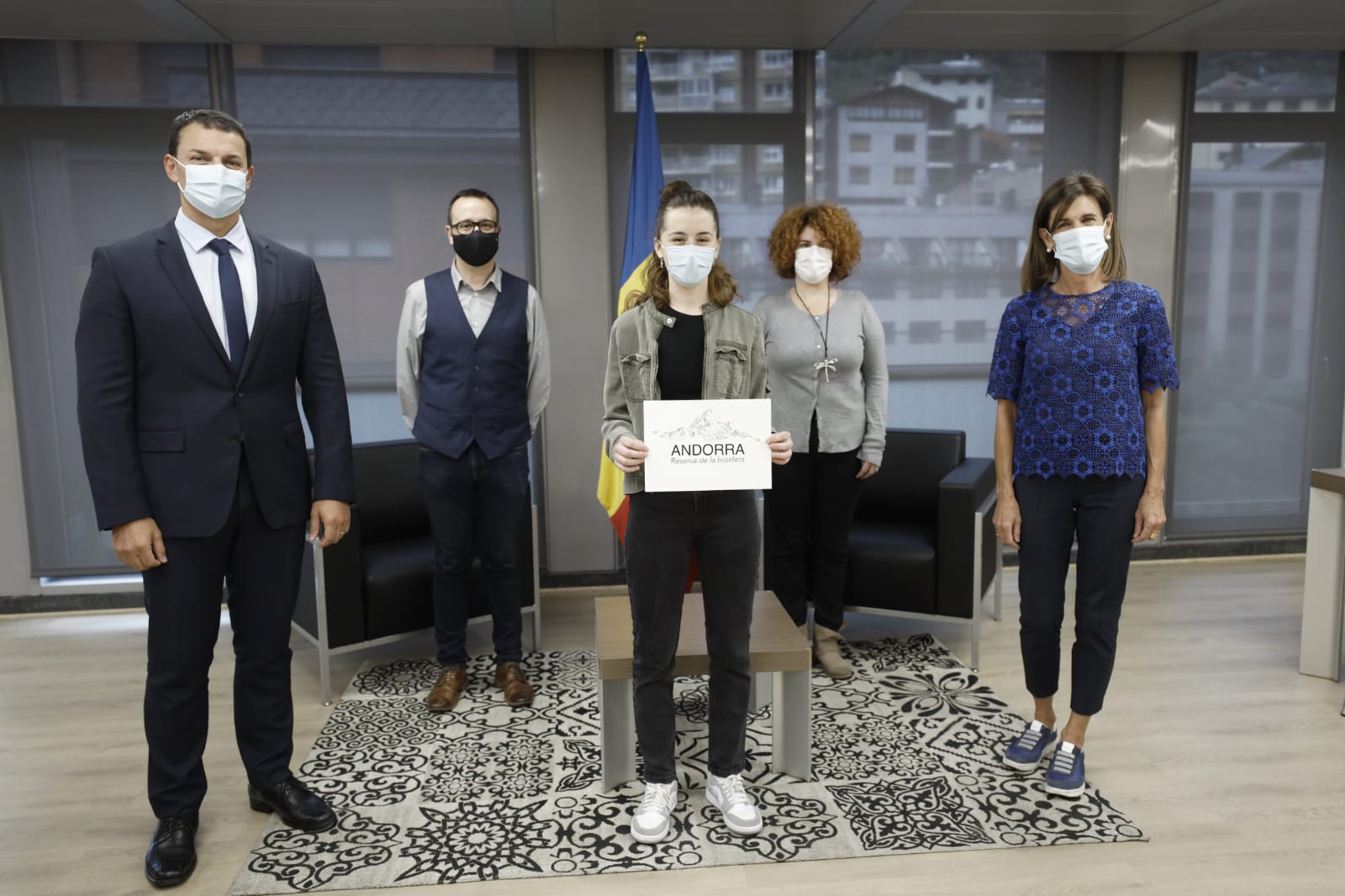 Ada Domene, l’alumna guanyadora del projecte de logotip per a la candidatura ‘Andorra, reserva de la Biosfera’