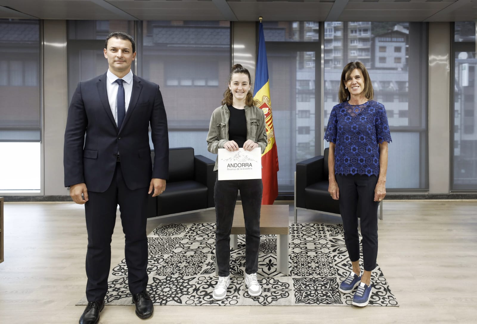 Ada Domene, l’alumna guanyadora del projecte de logotip per a la candidatura ‘Andorra, reserva de la Biosfera’