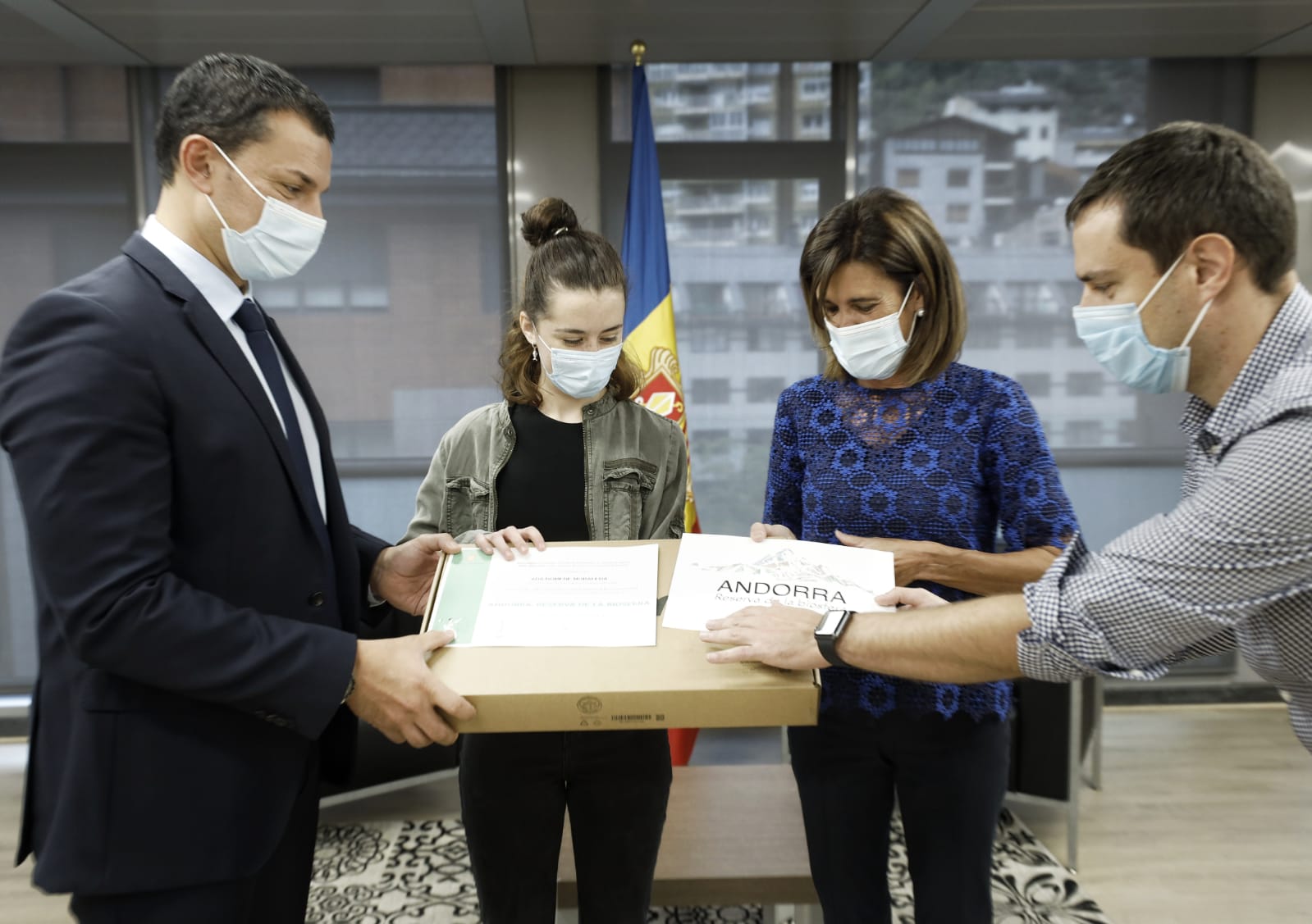 Ada Domene, l’alumna guanyadora del projecte de logotip per a la candidatura ‘Andorra, reserva de la Biosfera’