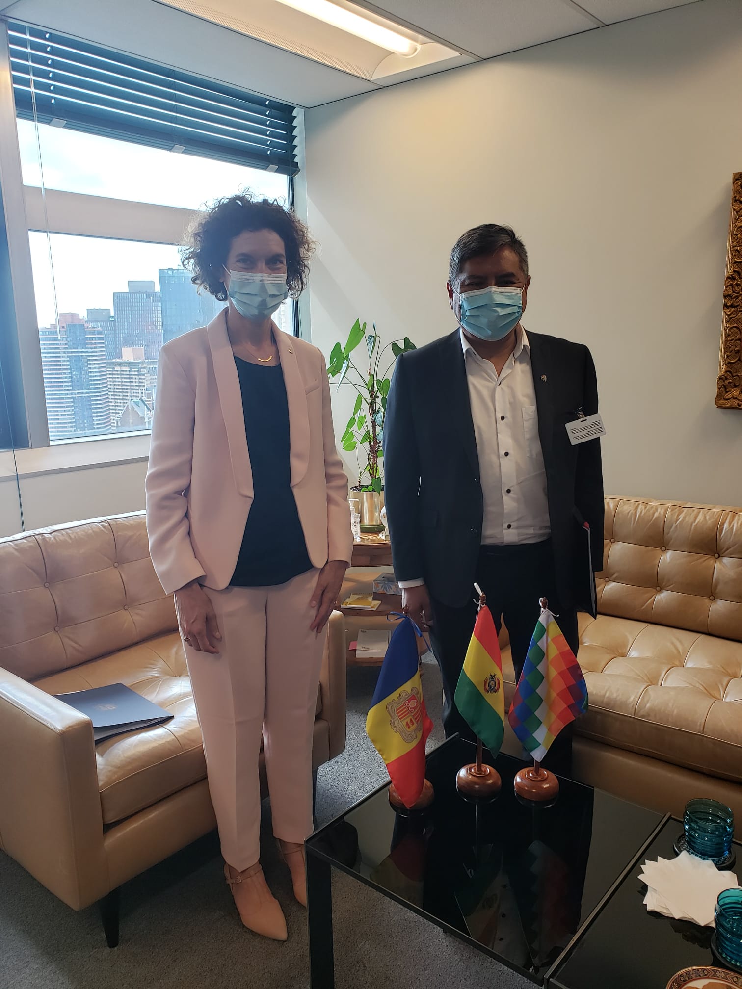 Maria Ubach es reuneix amb els ministres d'Afers Exteriors de Colòmbia, Guatemala i Bolívia per tractar temes d'interès comú, com la lluita contra el canvi climàtic