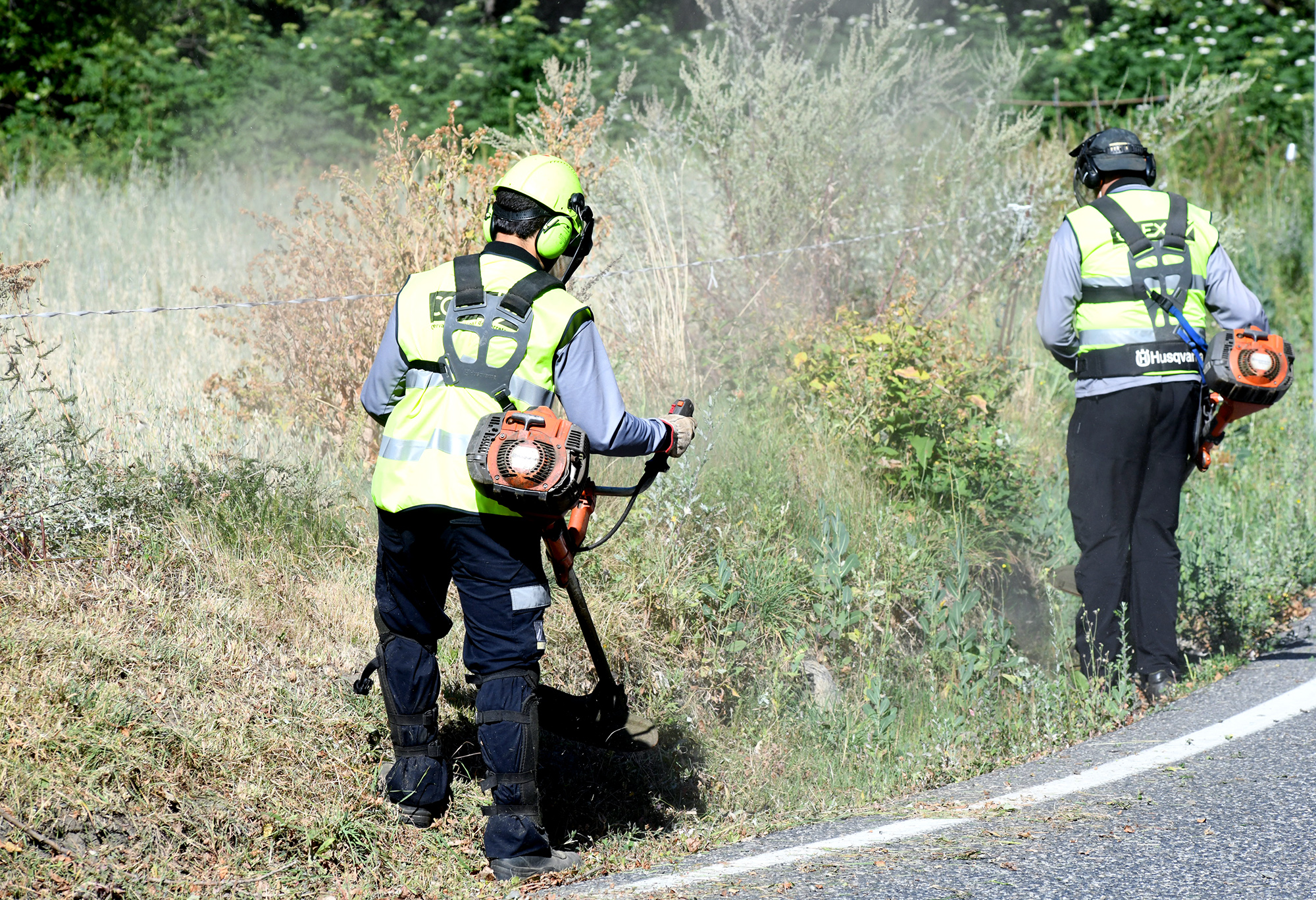 Filloy destaca els treballs essencials de neteja de carreteres que efectua el COEX per mantenir la seguretat viària