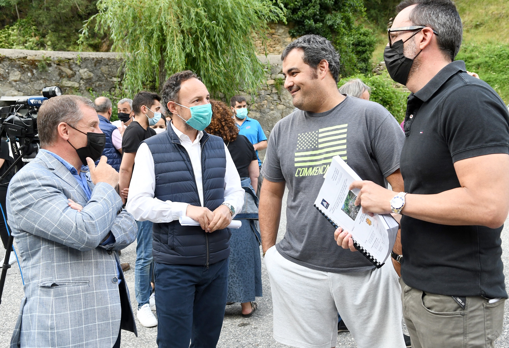 Espot i Filloy acosten a la ciutadania les actuacions que es duran a terme a la CG6 a l’alçada de Bixessarri