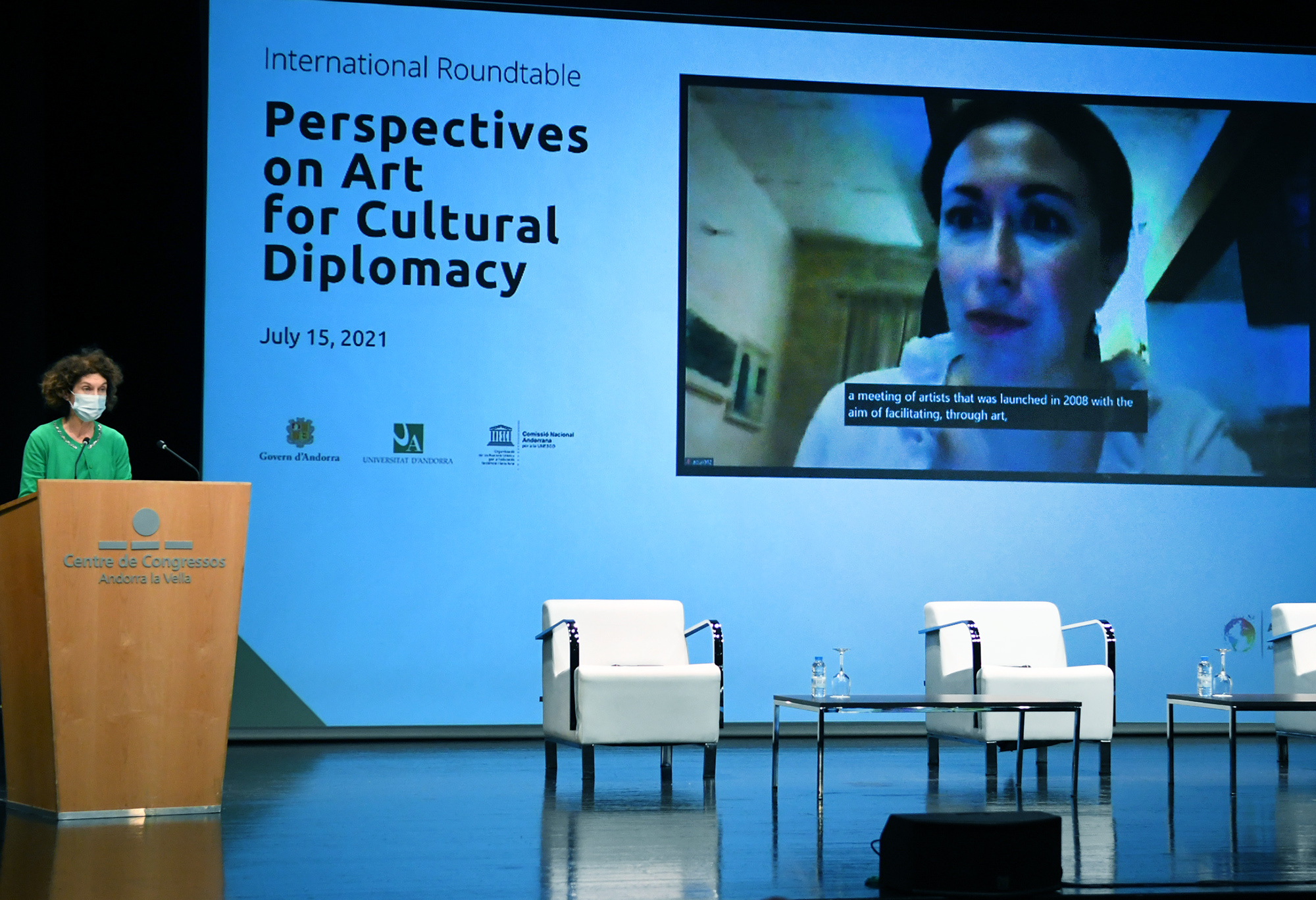 Ubach i Riva destaquen la importància de la diplomàcia cultural com a eina de projecció del país, en el marc de la 7a edició de l’ArtCamp Andorra