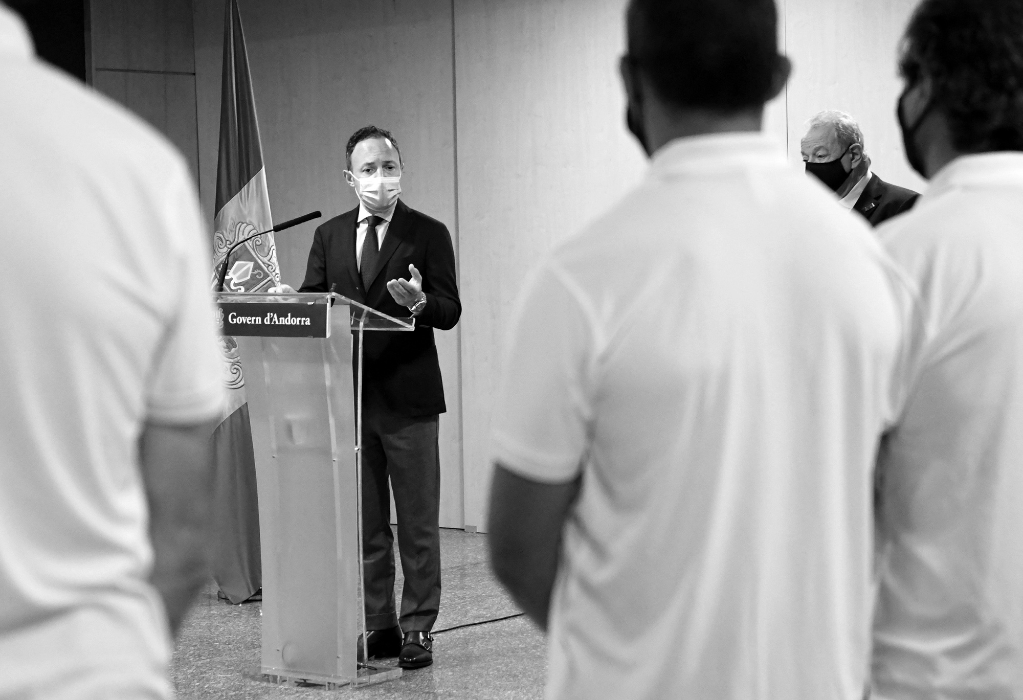 Espot i Riva reben la delegació andorrana que participarà als Jocs Olímpics de Tòquio 2020